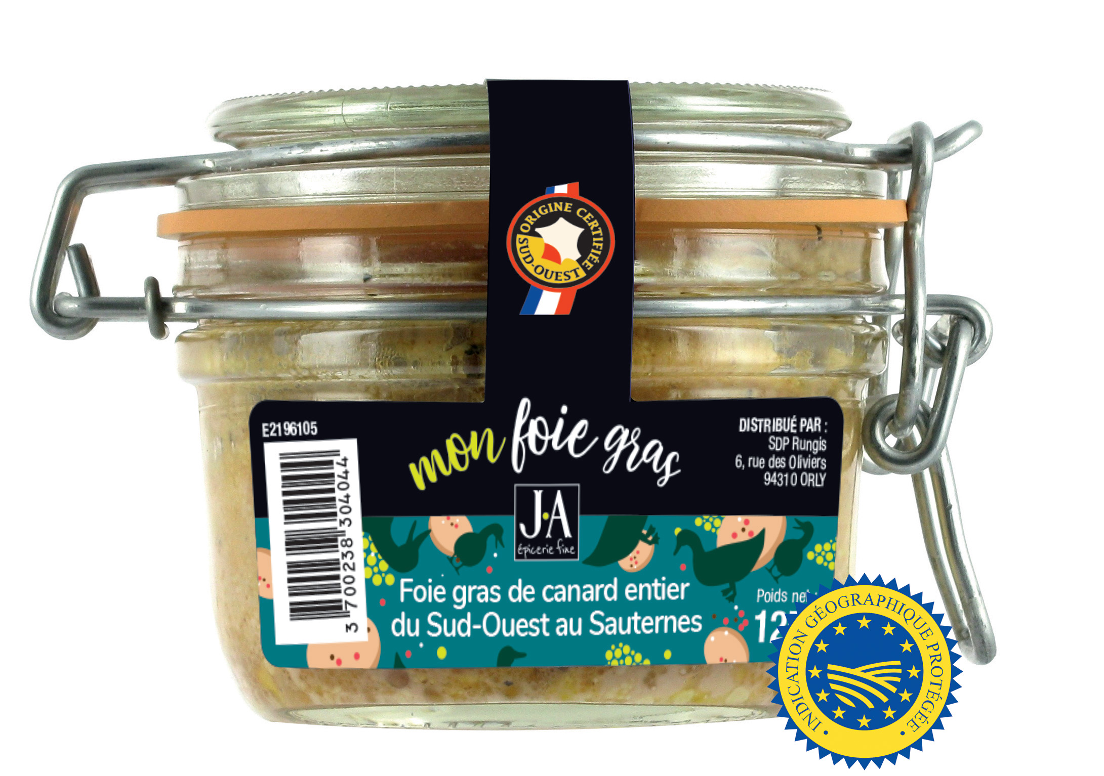 FOIE GRAS DE CANARD ENTIER AU SAUTERNES