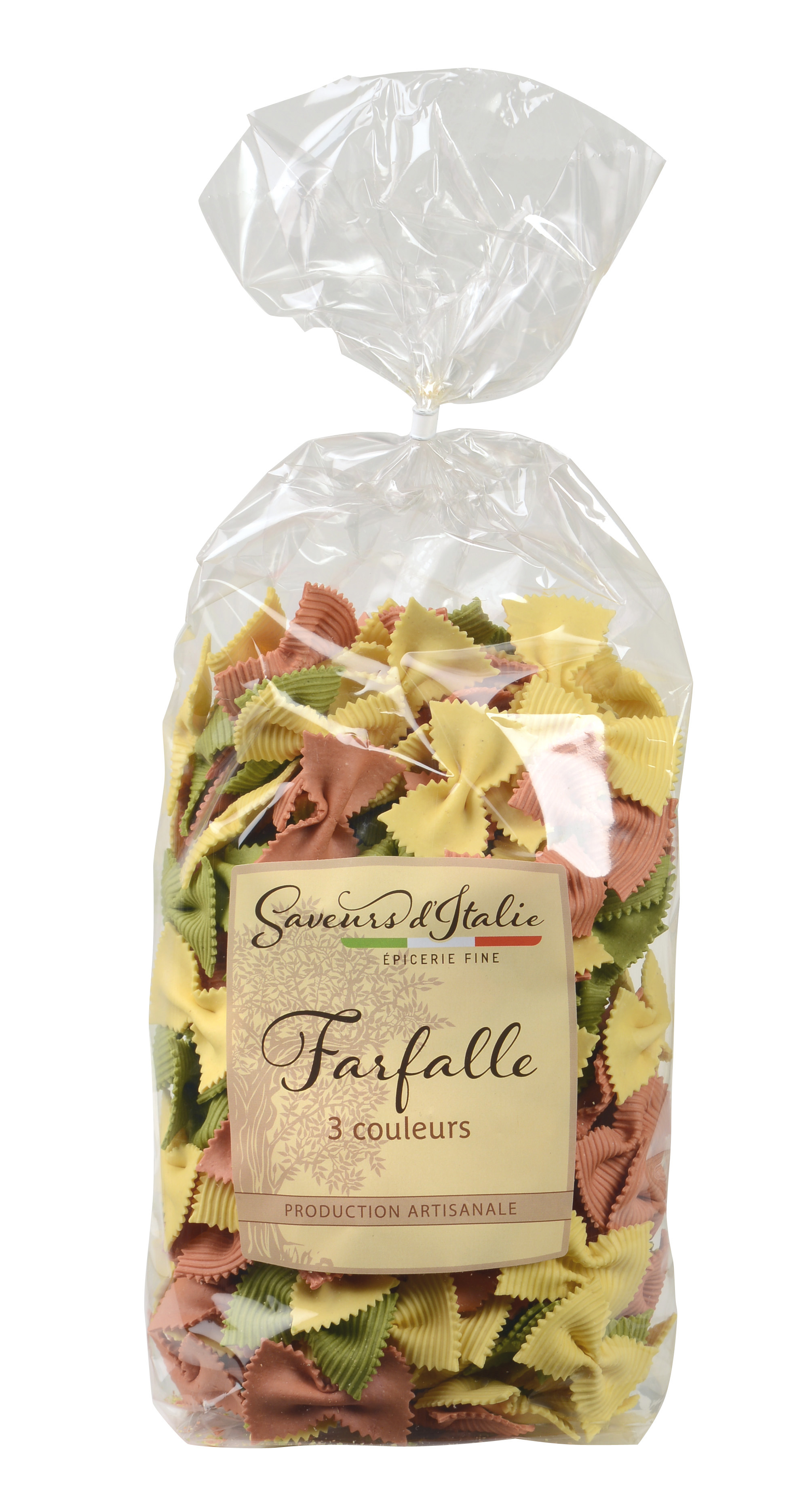 FARFALLE 3 COULEURS  AUX ŒUFS (NATURE, EPINARD, TOMATE)