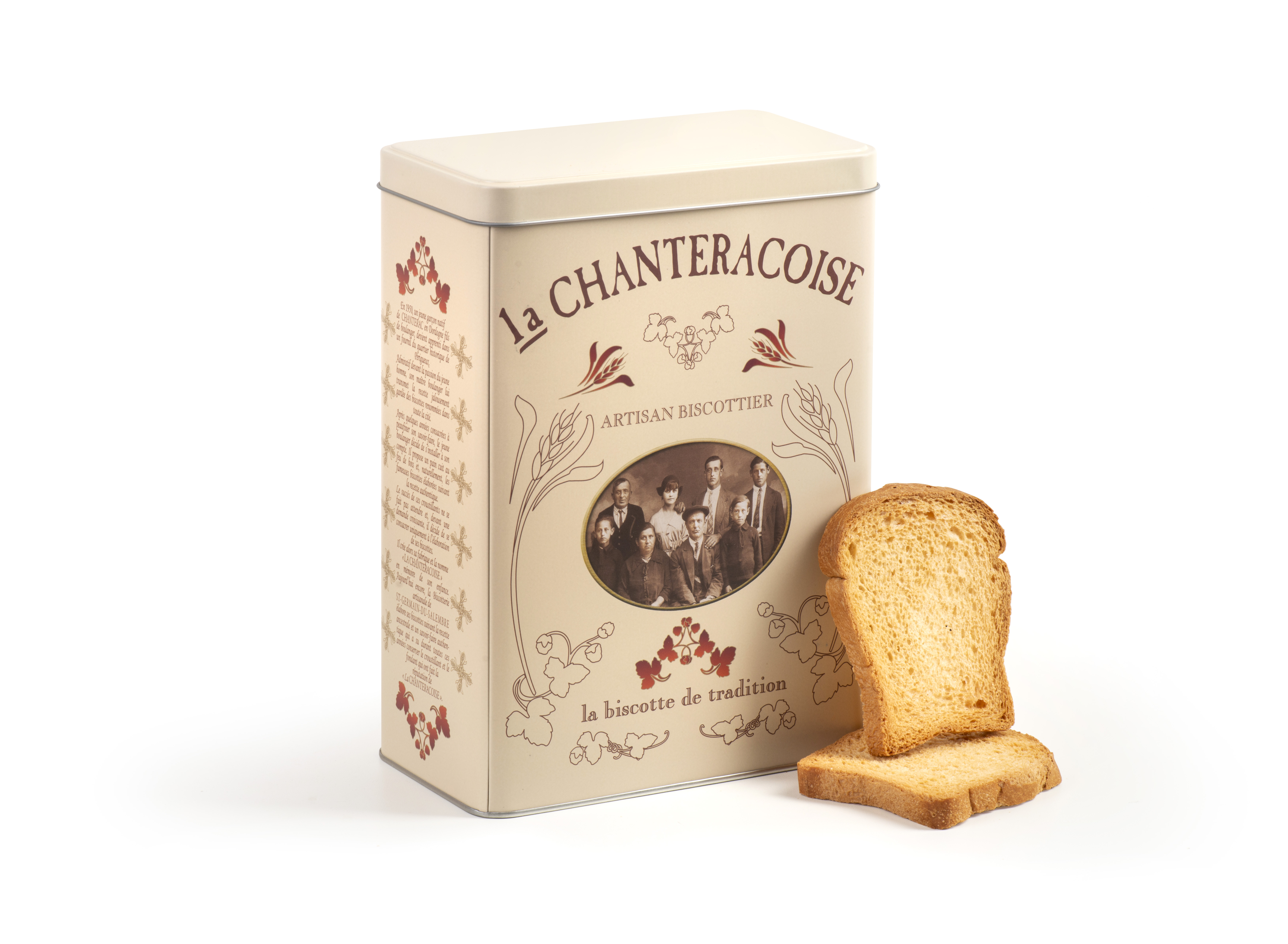 BOITE METAL BISCOTTES ARTISANALES TRADITION