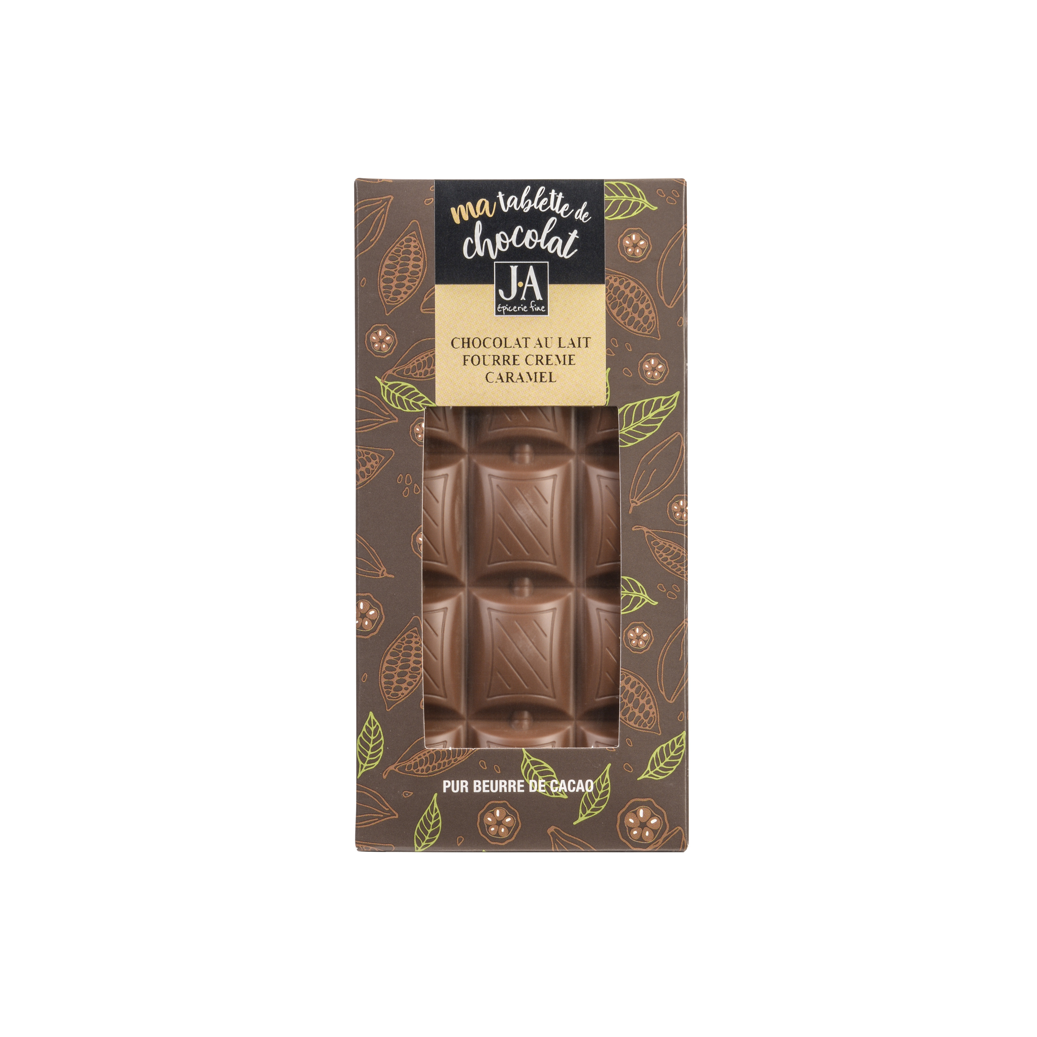 TABLETTE CHOCOLAT LAIT FOURRE CARAMEL 