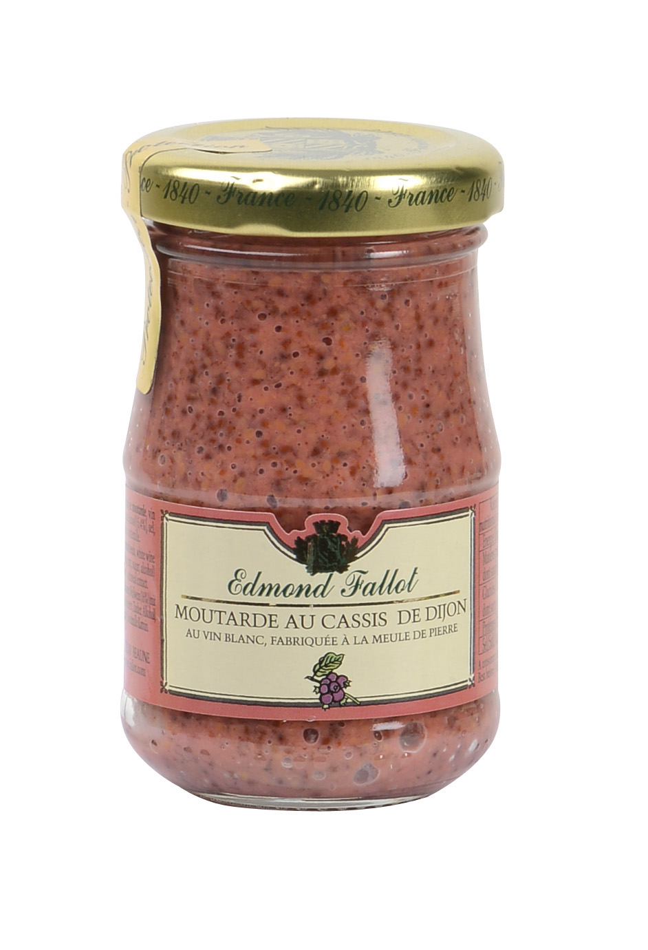 MOUTARDE AU CASSIS DE DIJON AU VIN BLANC