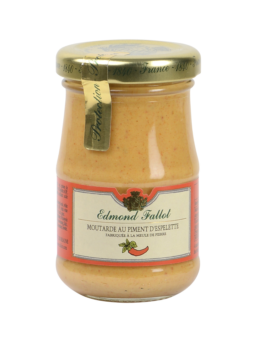 MOUTARDE AU PIMENT D'ESPELETTE 