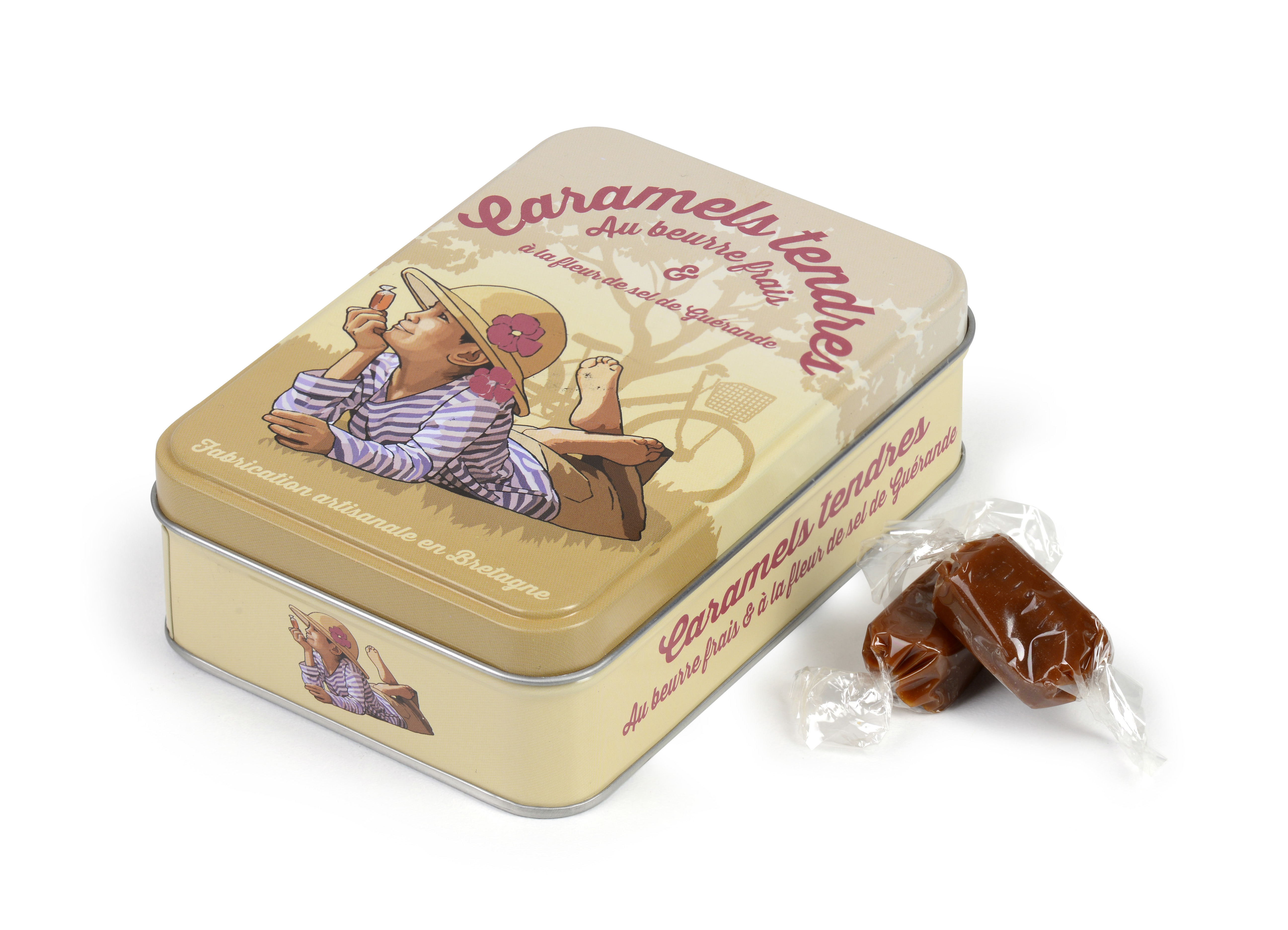 BOITE METAL CARAMEL BEURRE SALE