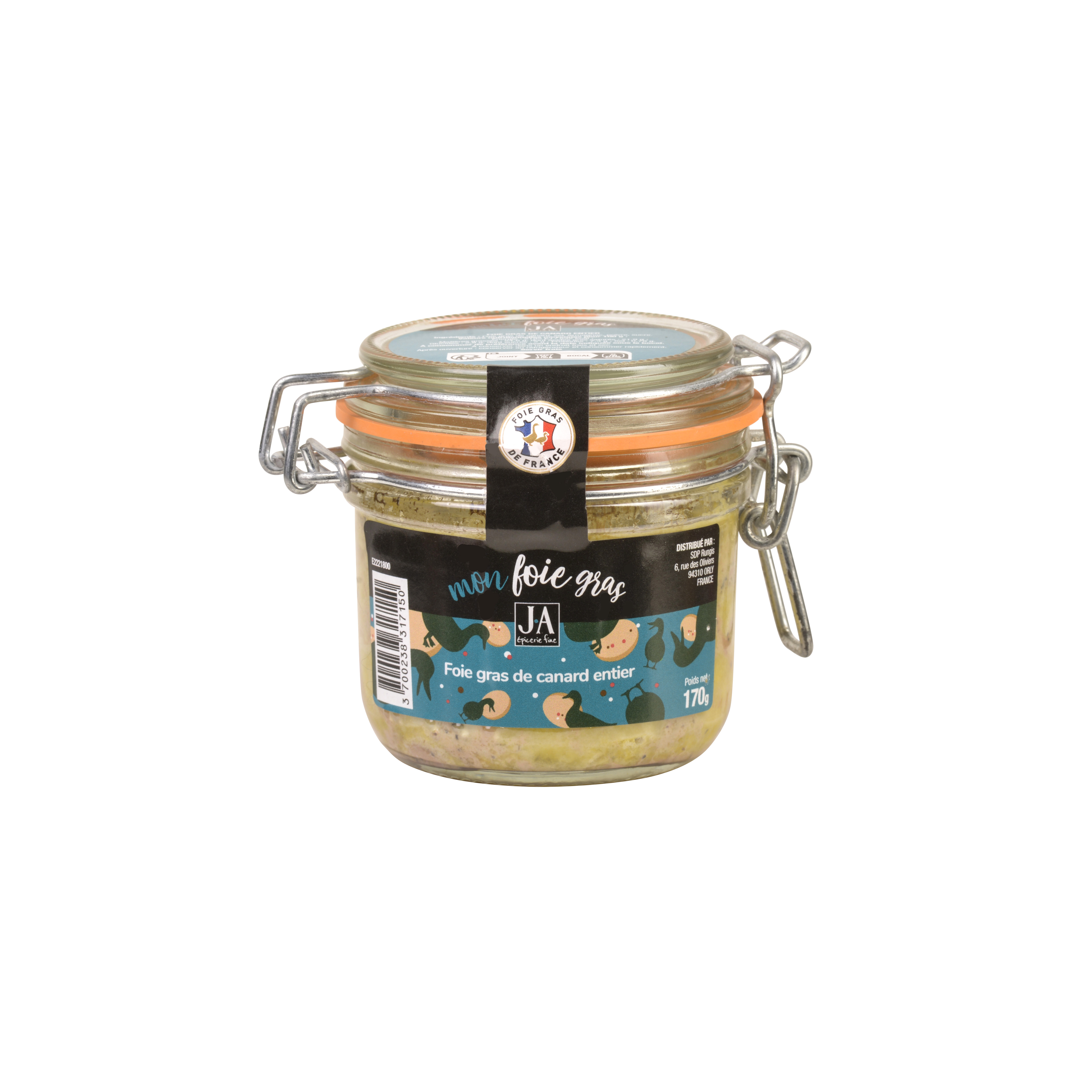 FOIE GRAS DE CANARD ENTIER ORIGINE France