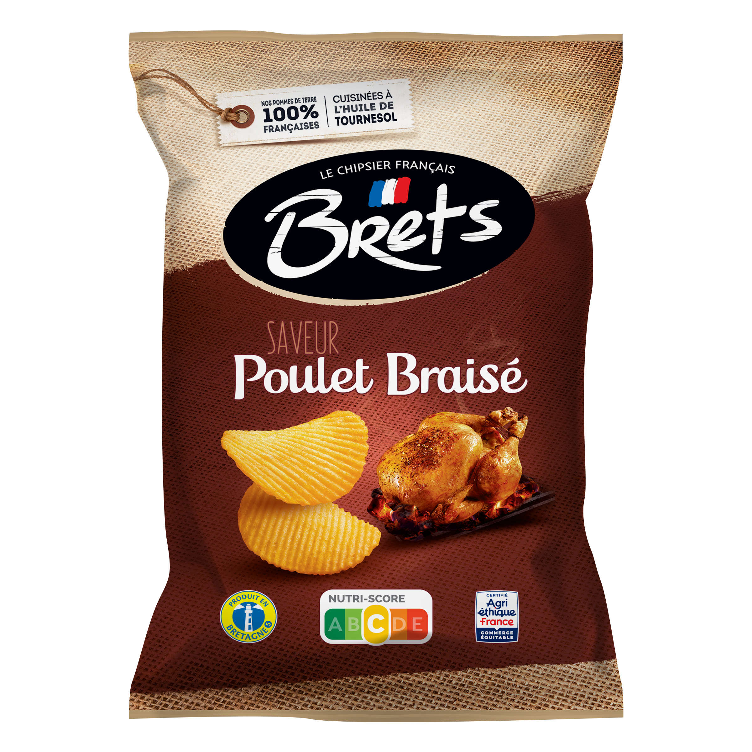CHIPS BRETS POULET BRAISE