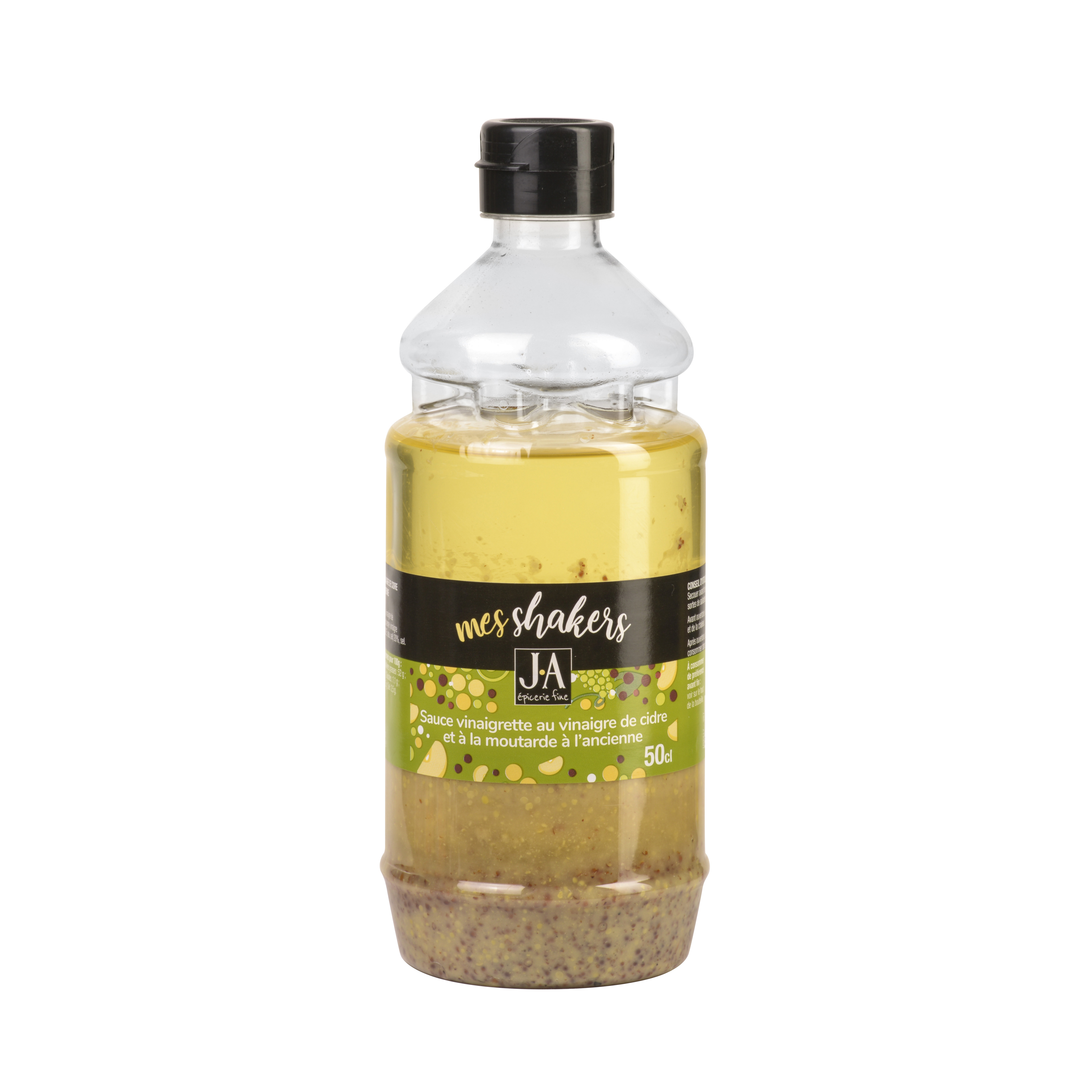 SHAKER VINAIGRETTE VINAIGRE DE CIDRE ET MOUTARDE A L'ANCIENNE