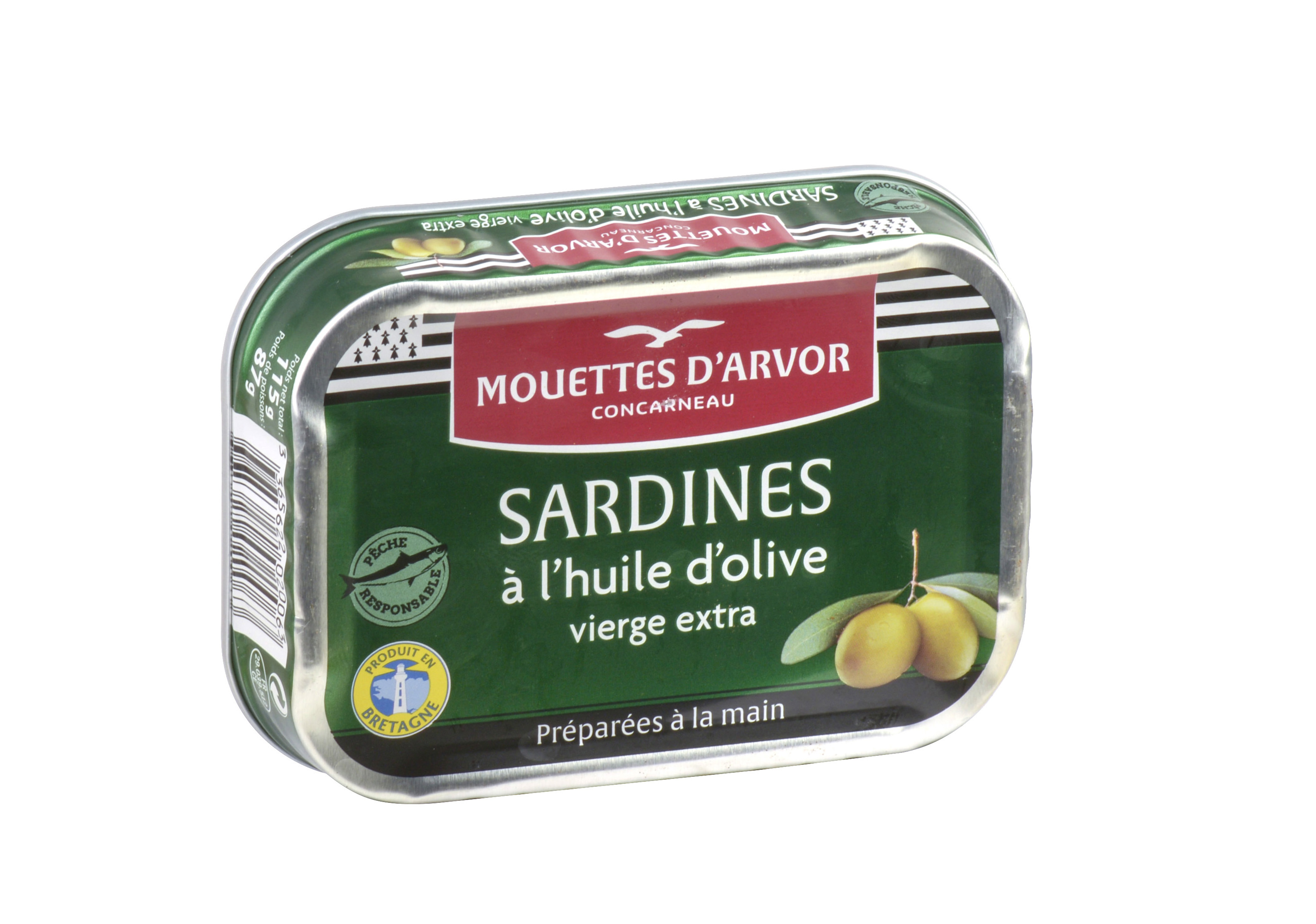 SARDINES A L'HUILE D'OLIVE VIERGE