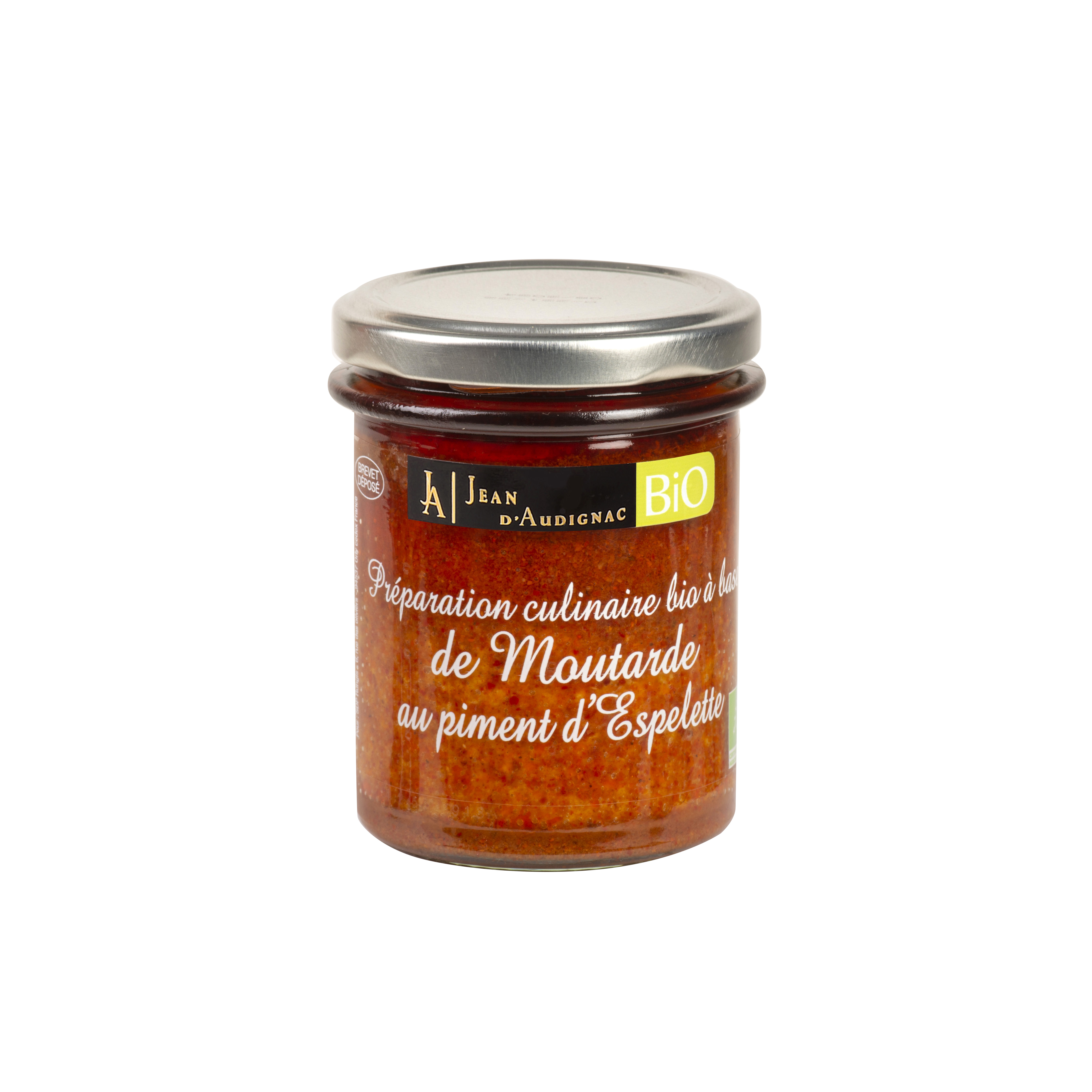 MOUTARDE BIO AU PIMENT D'ESPELETTE