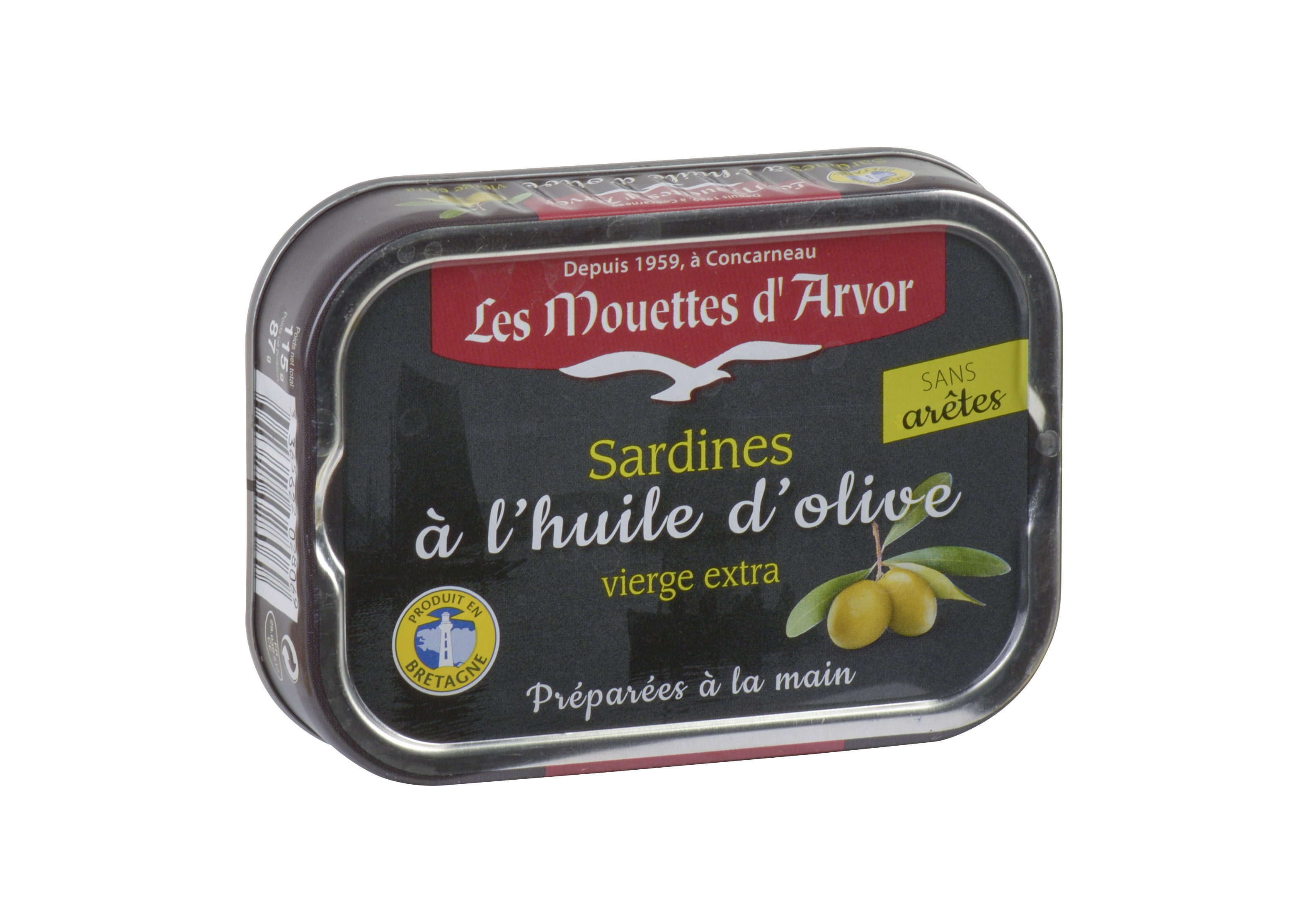 SARDINES A L'HUILE D'OLIVE VIERGE SANS ARÊTE