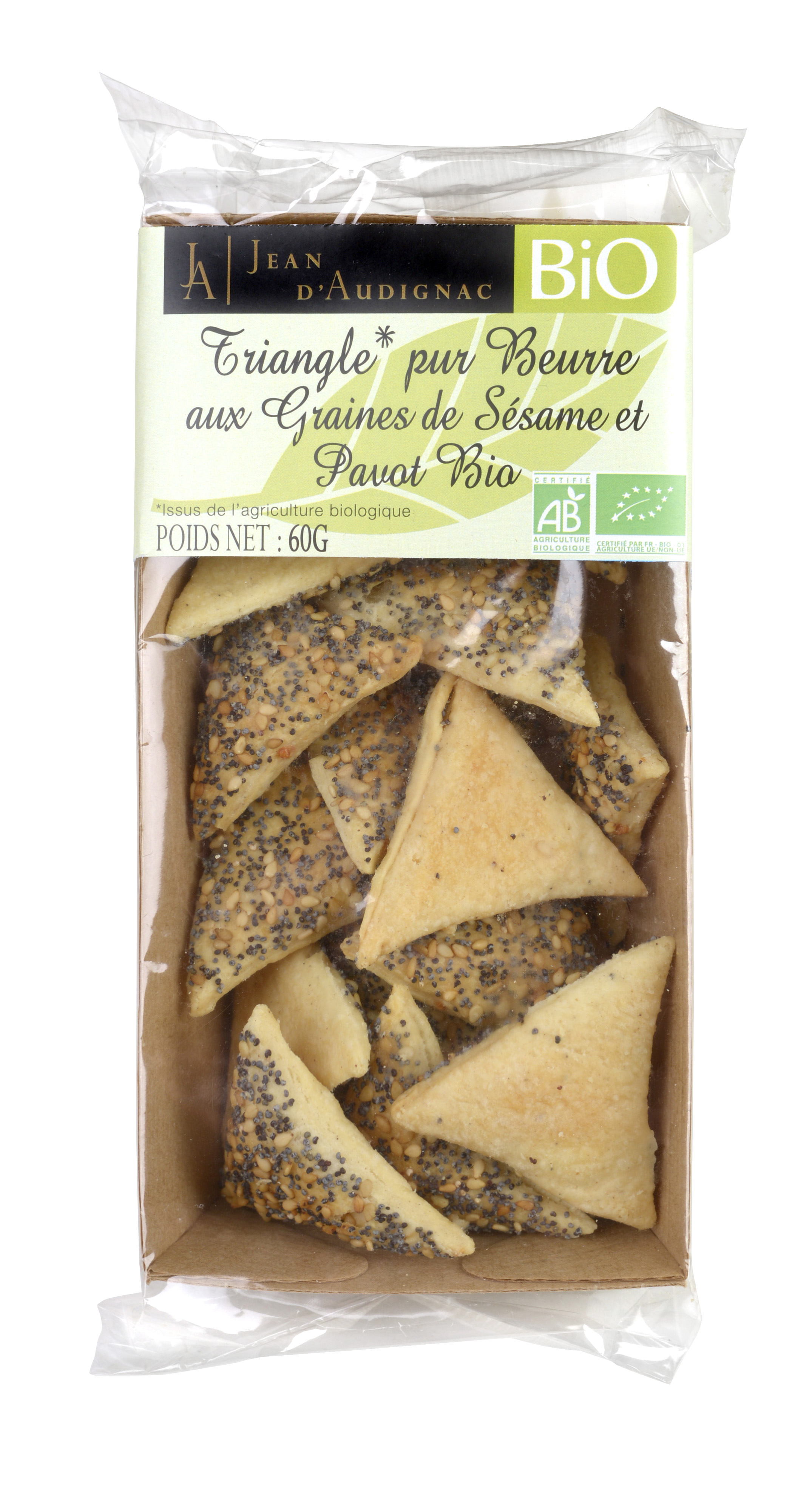 PALMIERS GRAINES DE SESAME ET PAVOT BIO