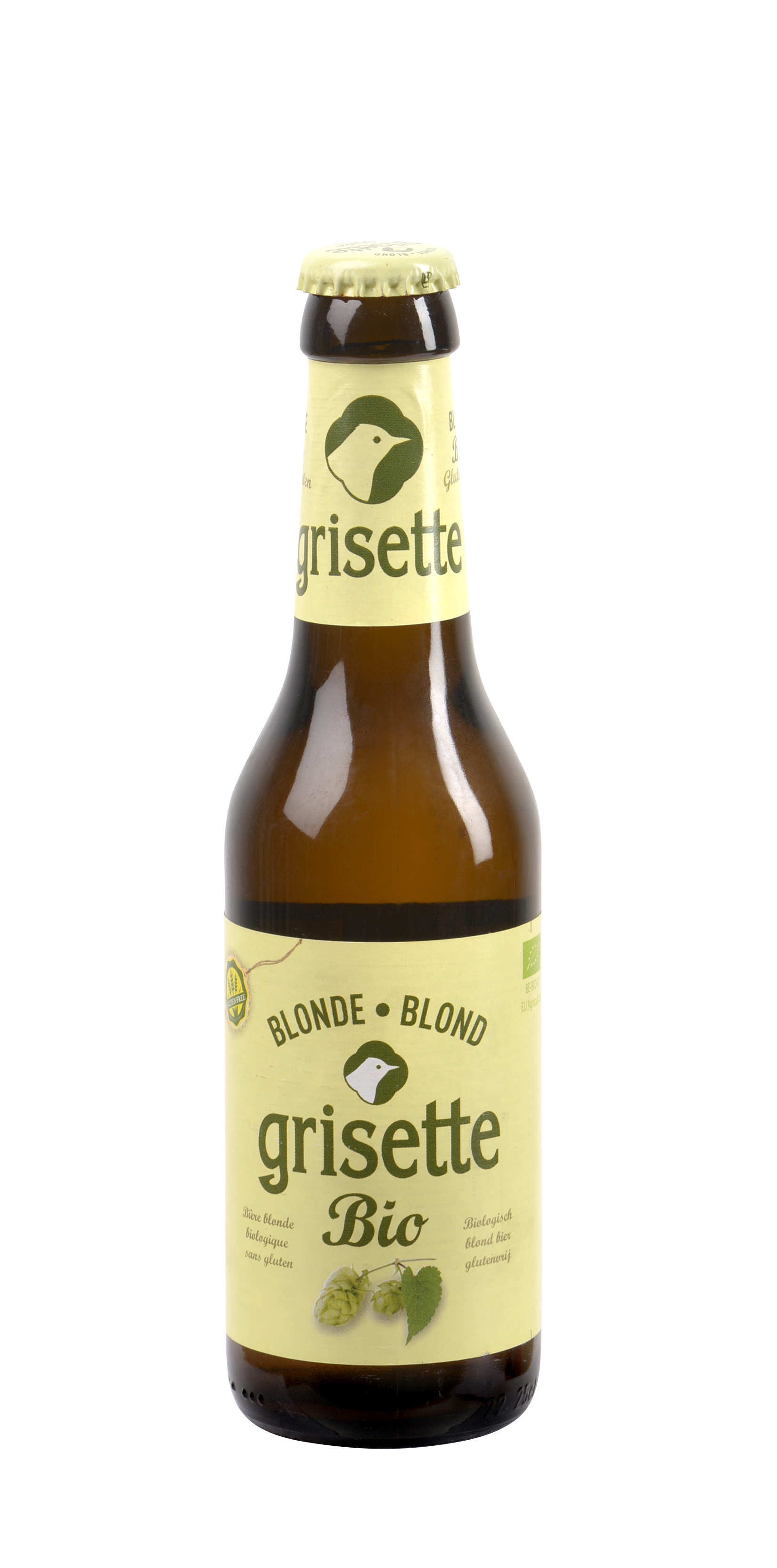BIERE BLONDE BIO - GRISETTE SANS GLUTEN 5,5°