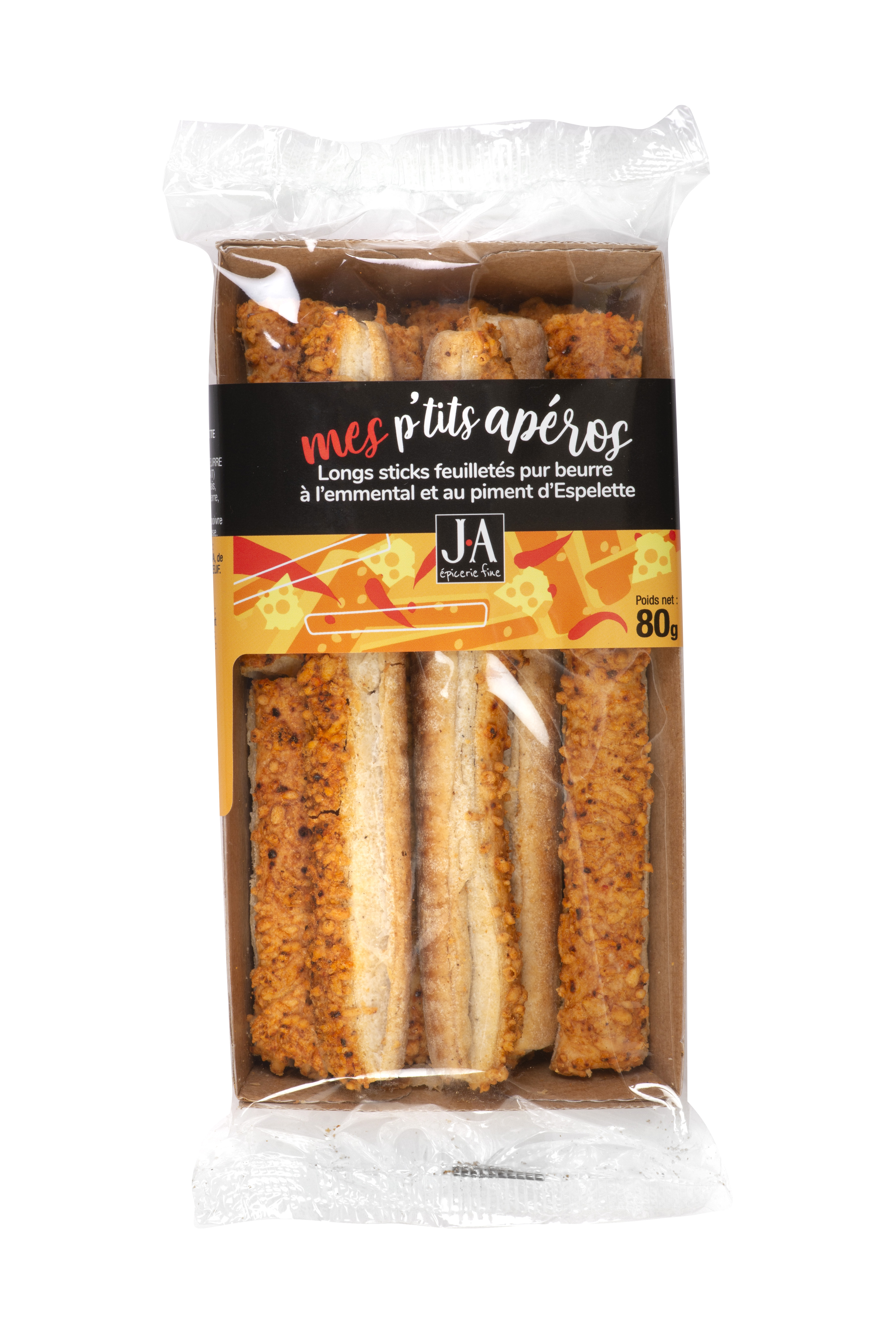LONG STICKS FEUILLETES PIMENT D'ESPELETTE