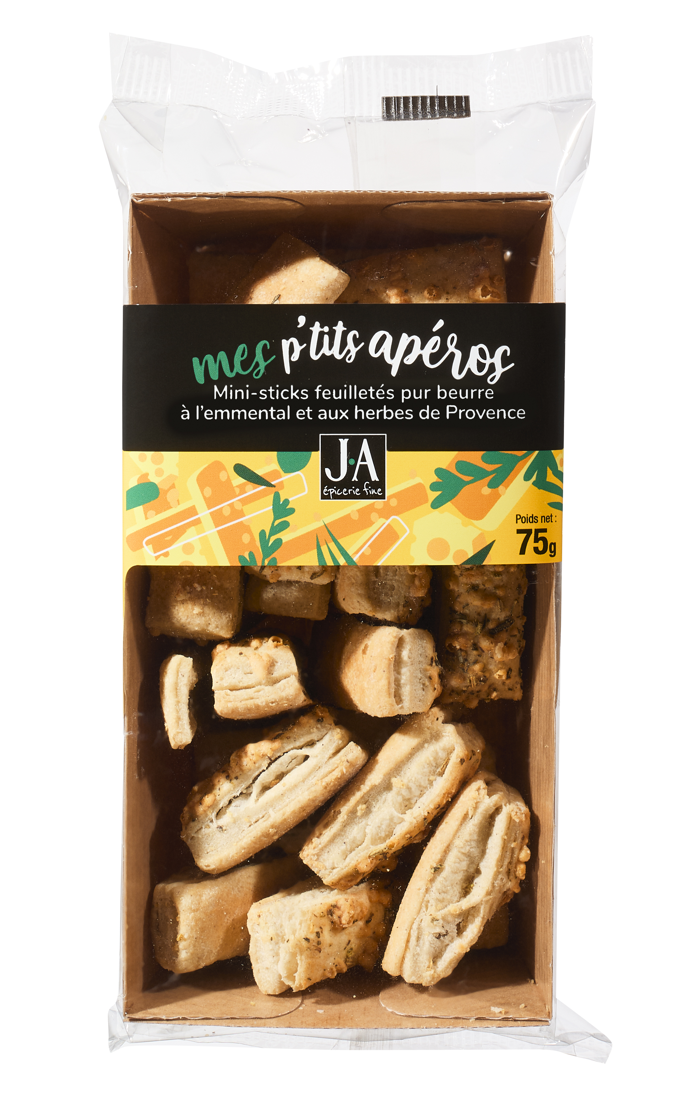 LONG STICKS FEUILLETES EMMENTAL HERBES DE PROVENCE 