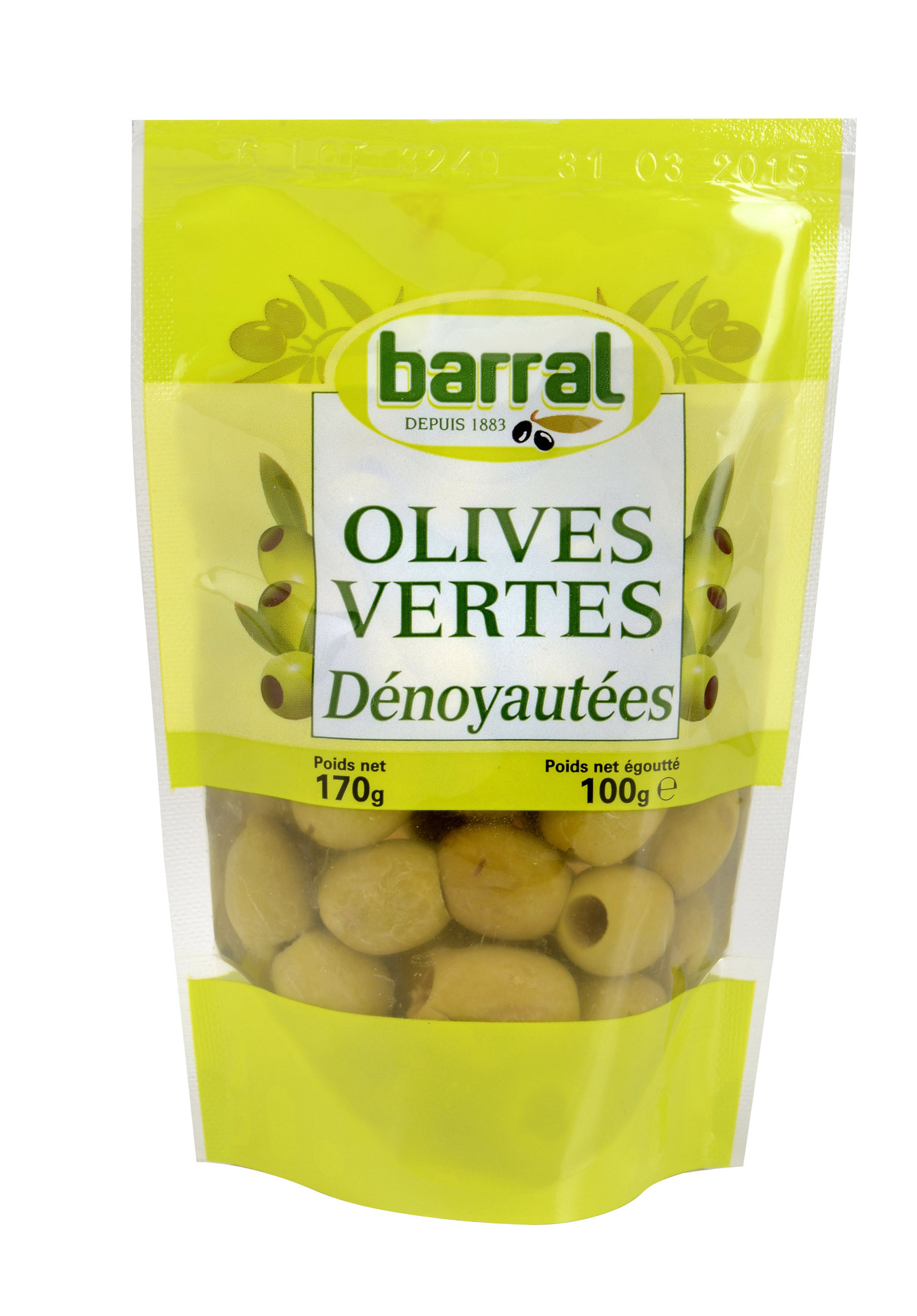 OLIVES VERTES DÉNOYAUTÉES