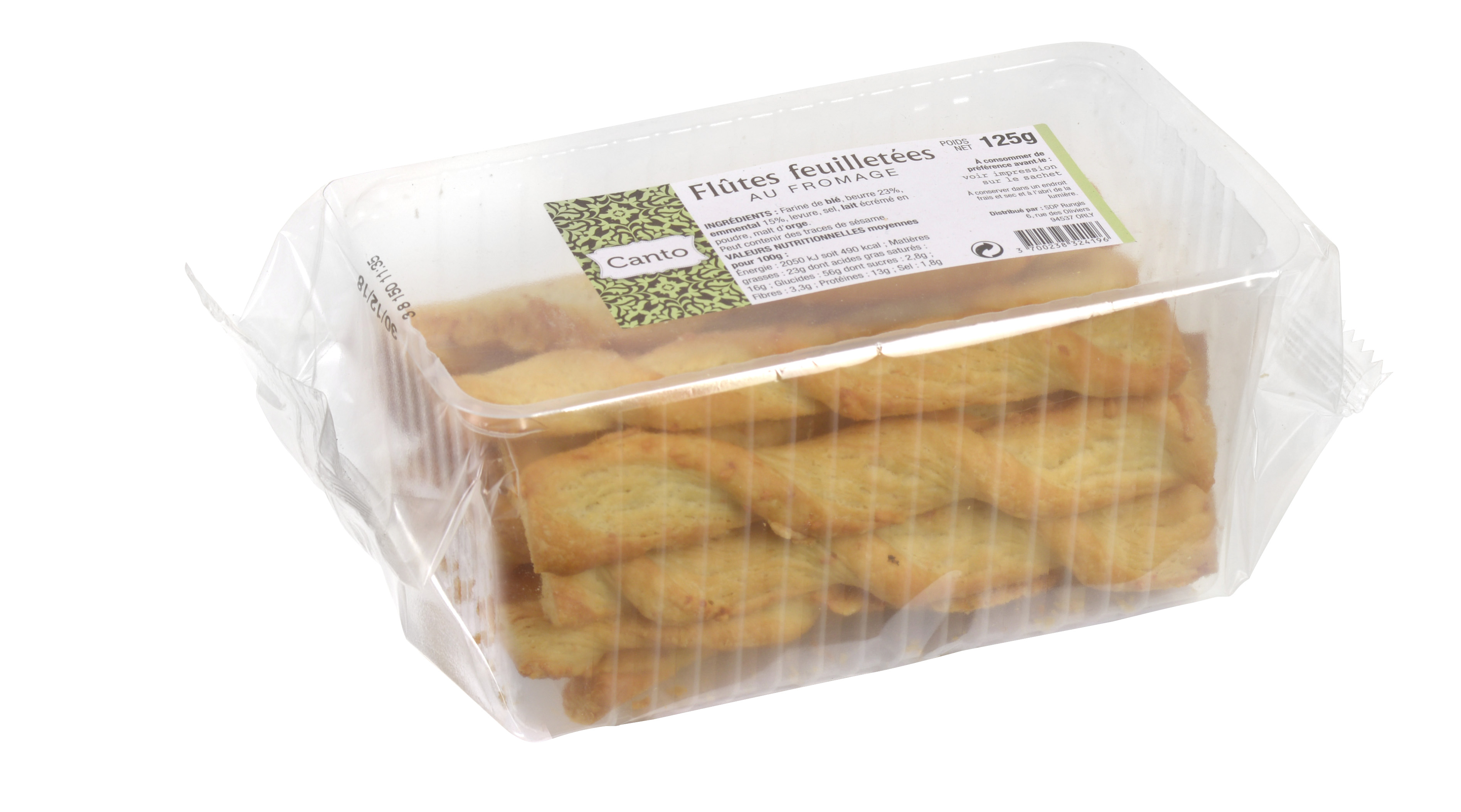 FLUTES FEUILLETEES AU FROMAGE