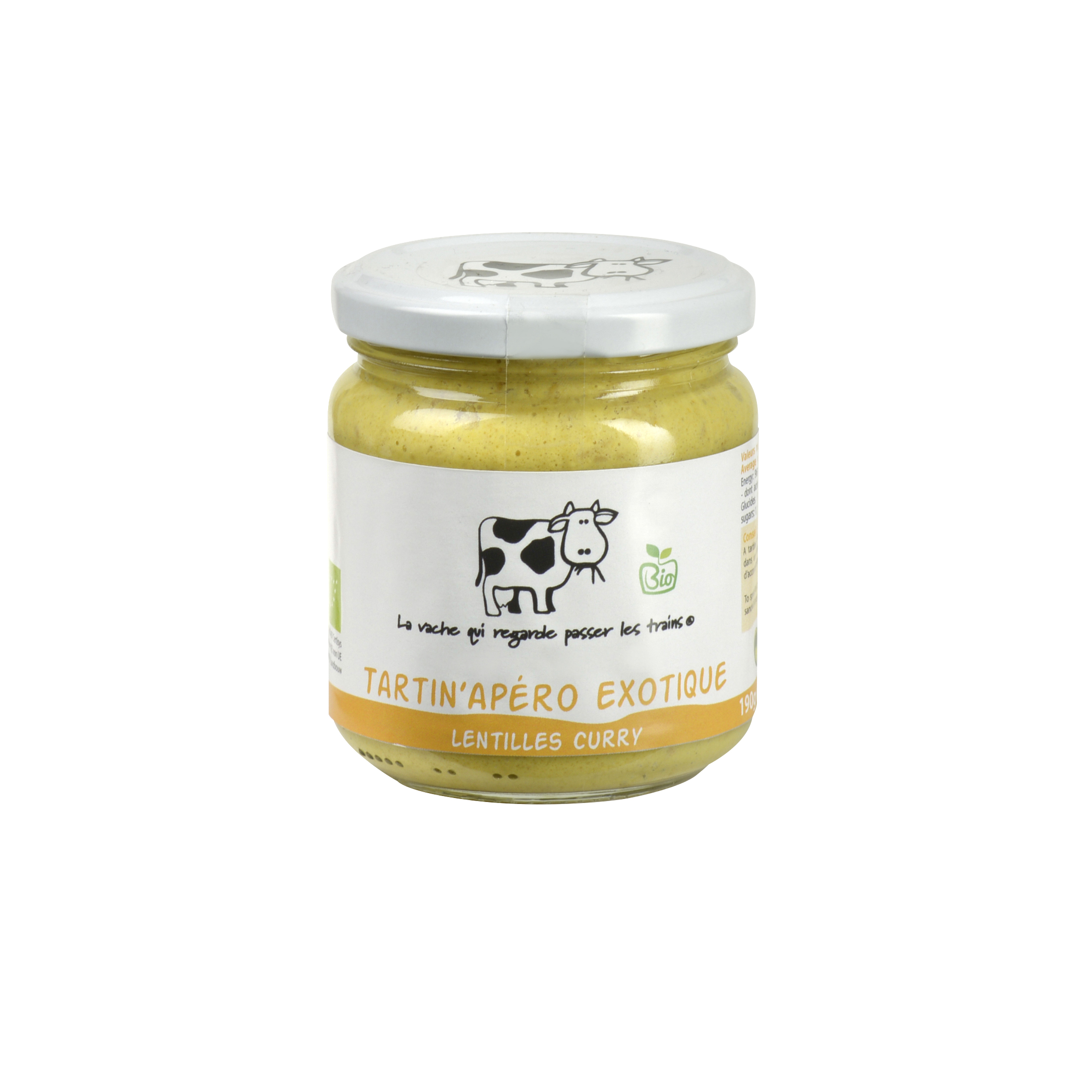TARTIN'APERO EXOTIQUE BIO LENTILLES CURRY
