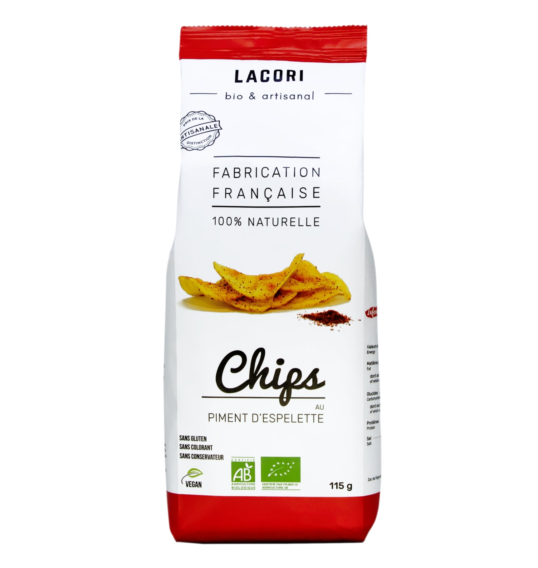 CHIPS BIO AU PIMENT D'ESPELETTE