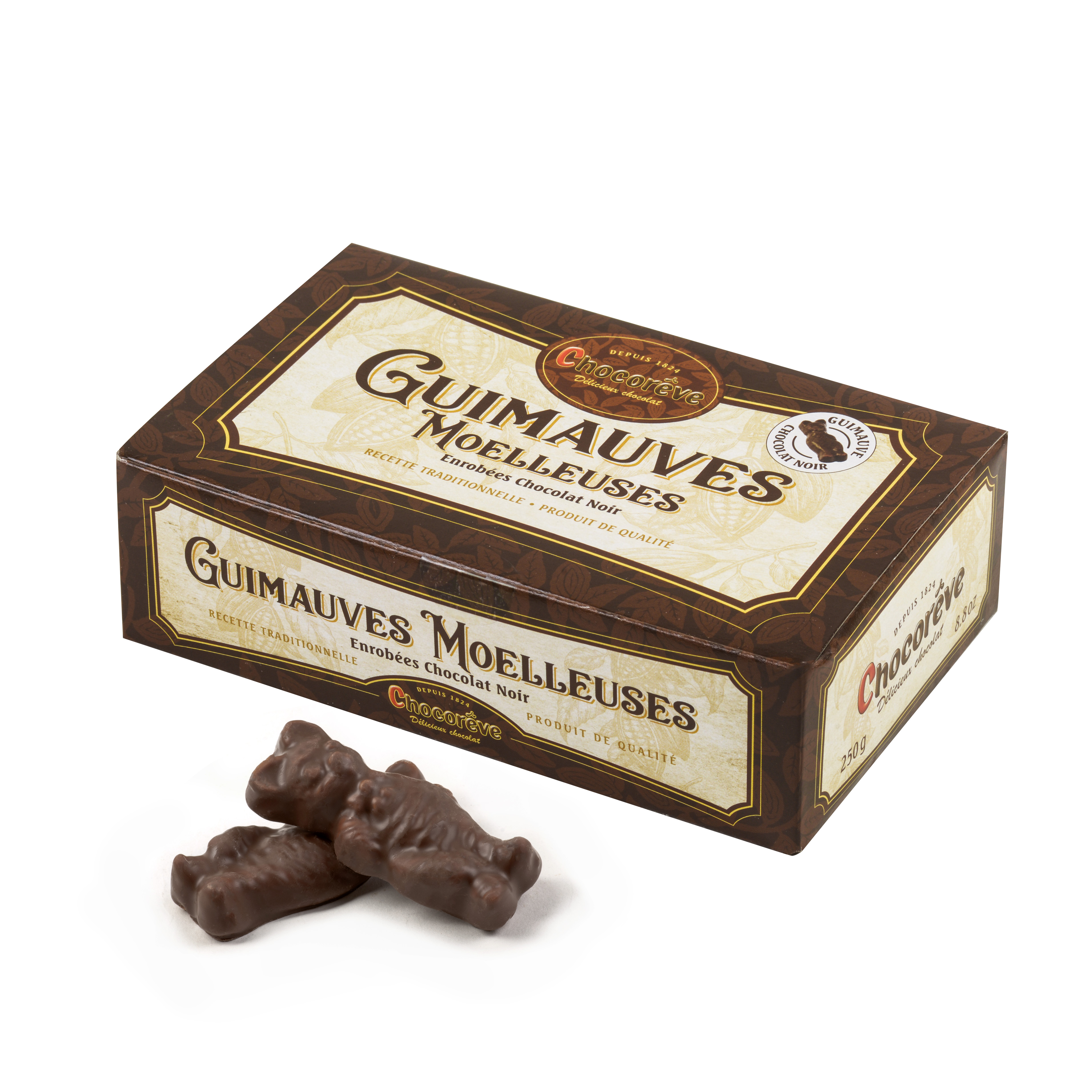 BOITE GUIMAUVE OURSON CHOCOLAT NOIR
