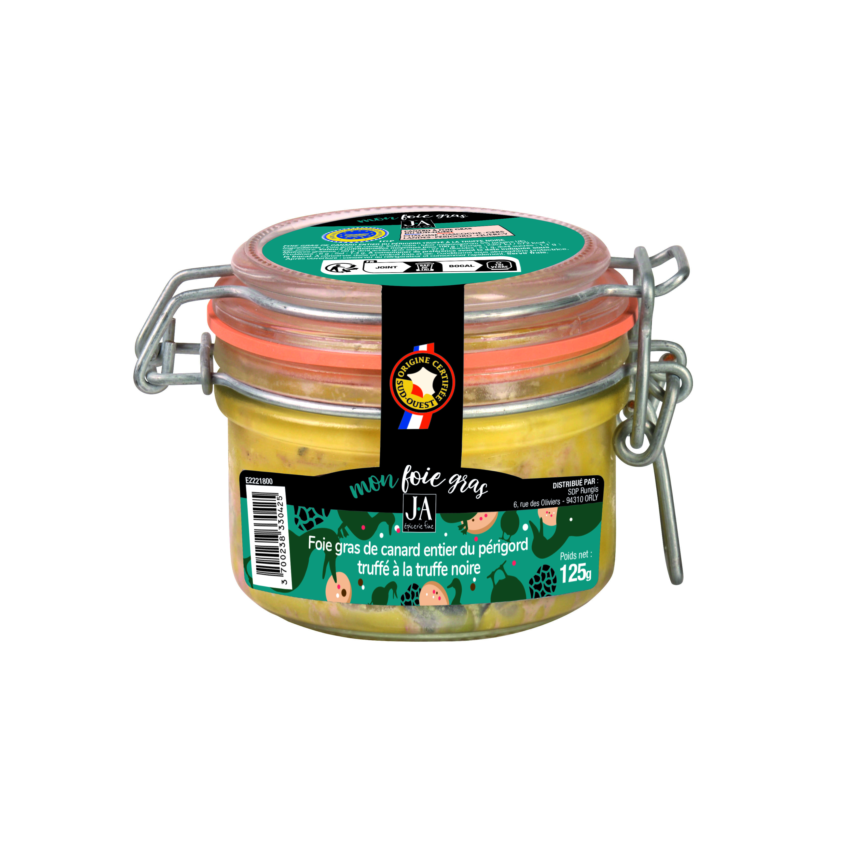 FOIE GRAS DE CANARD ENTIER TRUFFE 5%