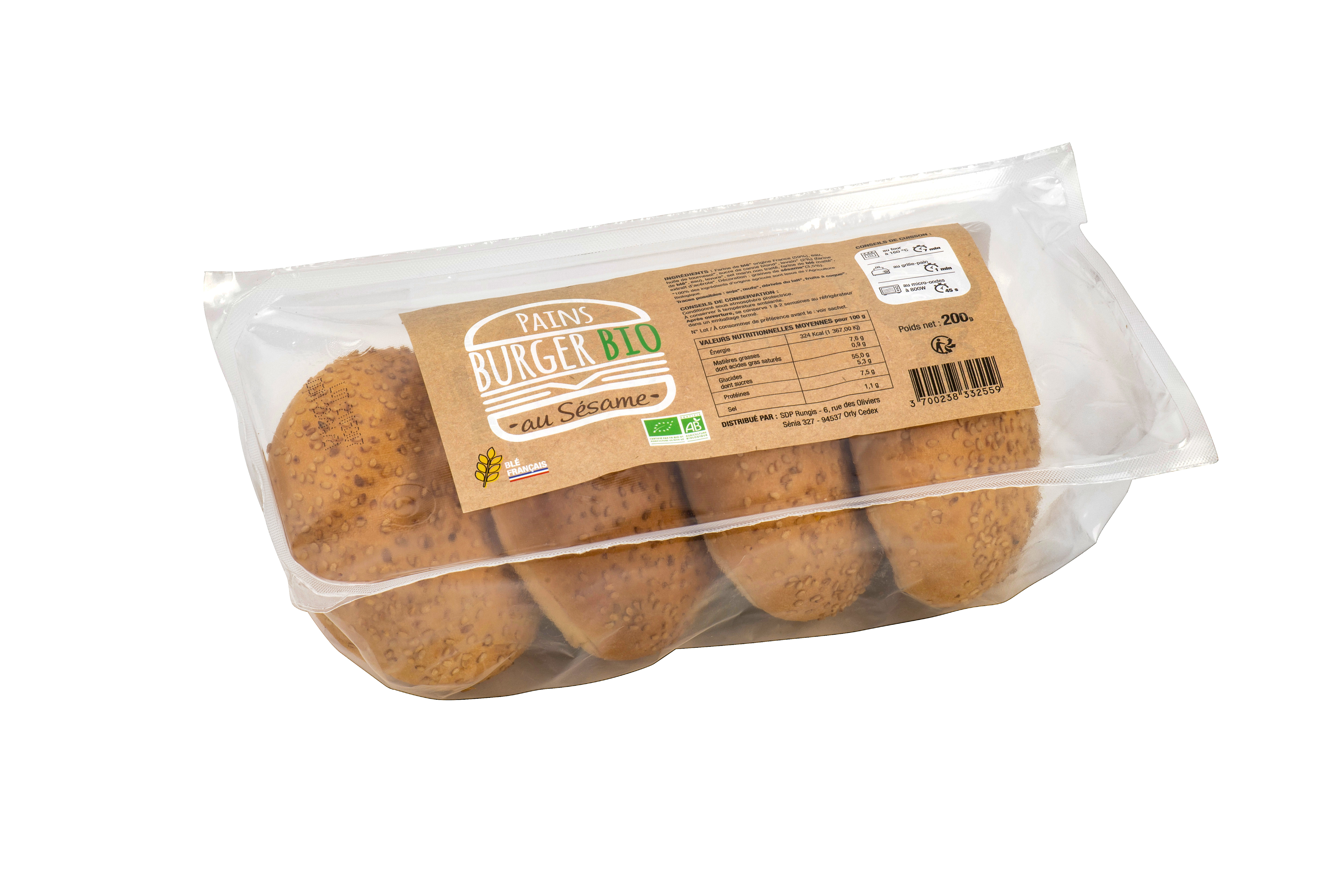 PAINS BURGER BIO BRIOCHES