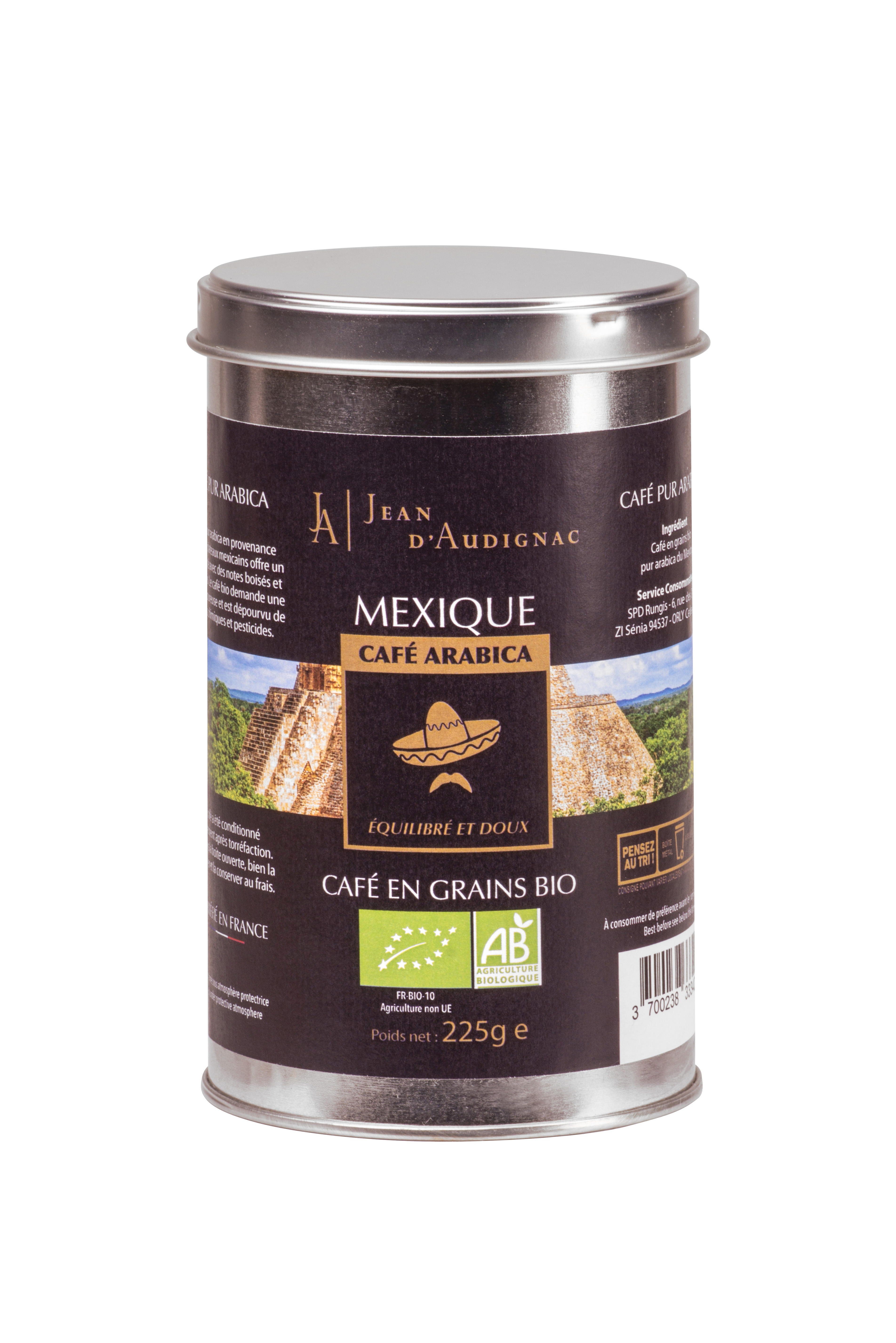 CAFE EN GRAINS BIO ORIGINE MEXIQUE