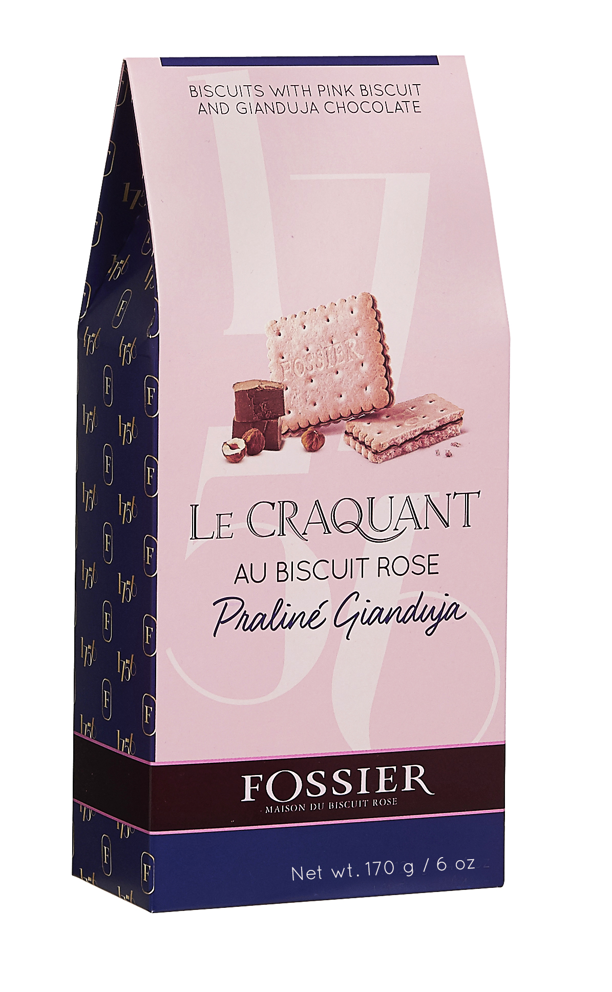 CRAQUANT BISCUITS ROSES GIANDUJA