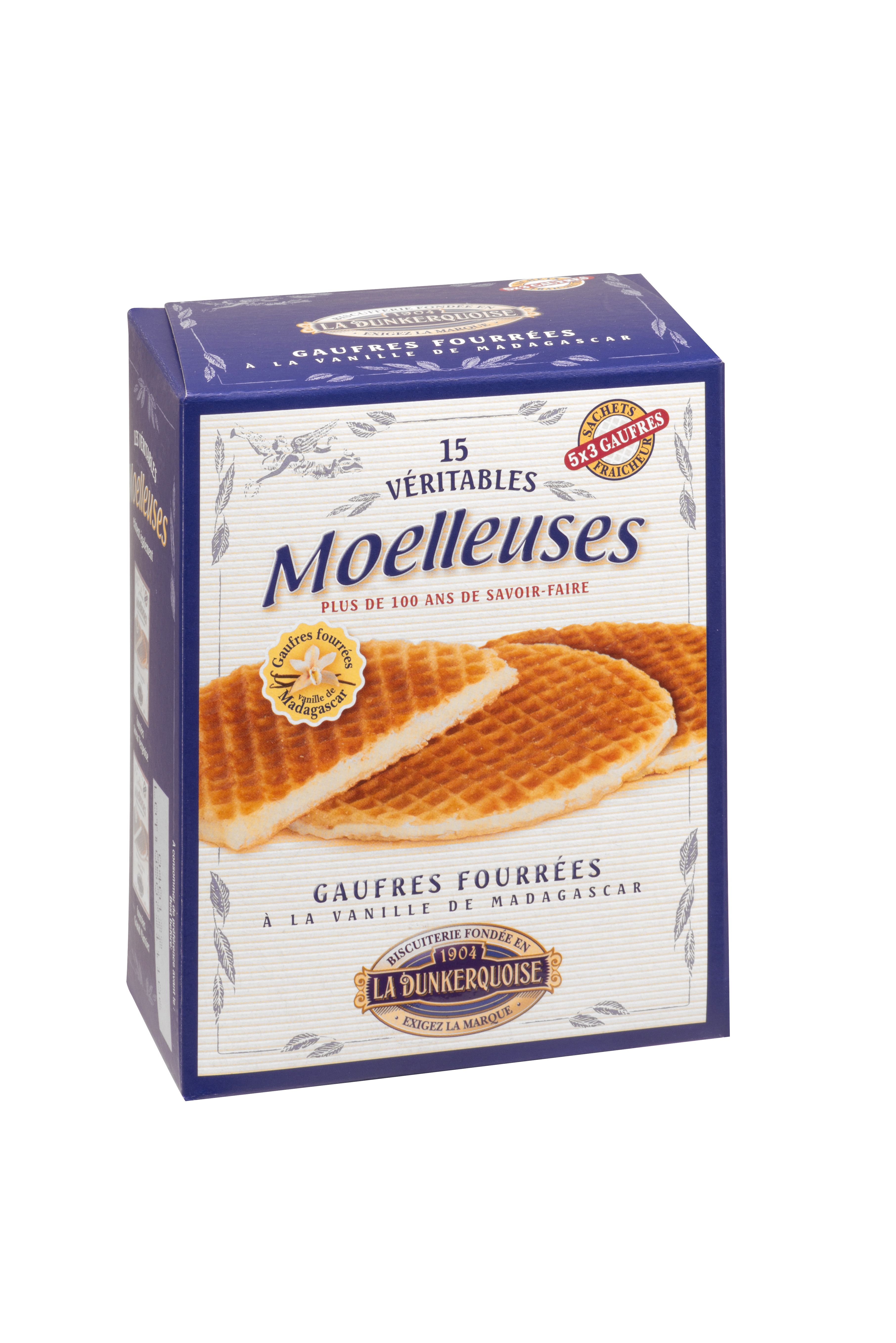 GAUFRES FOURREES A LA VANILLE DE MADAGASCAR