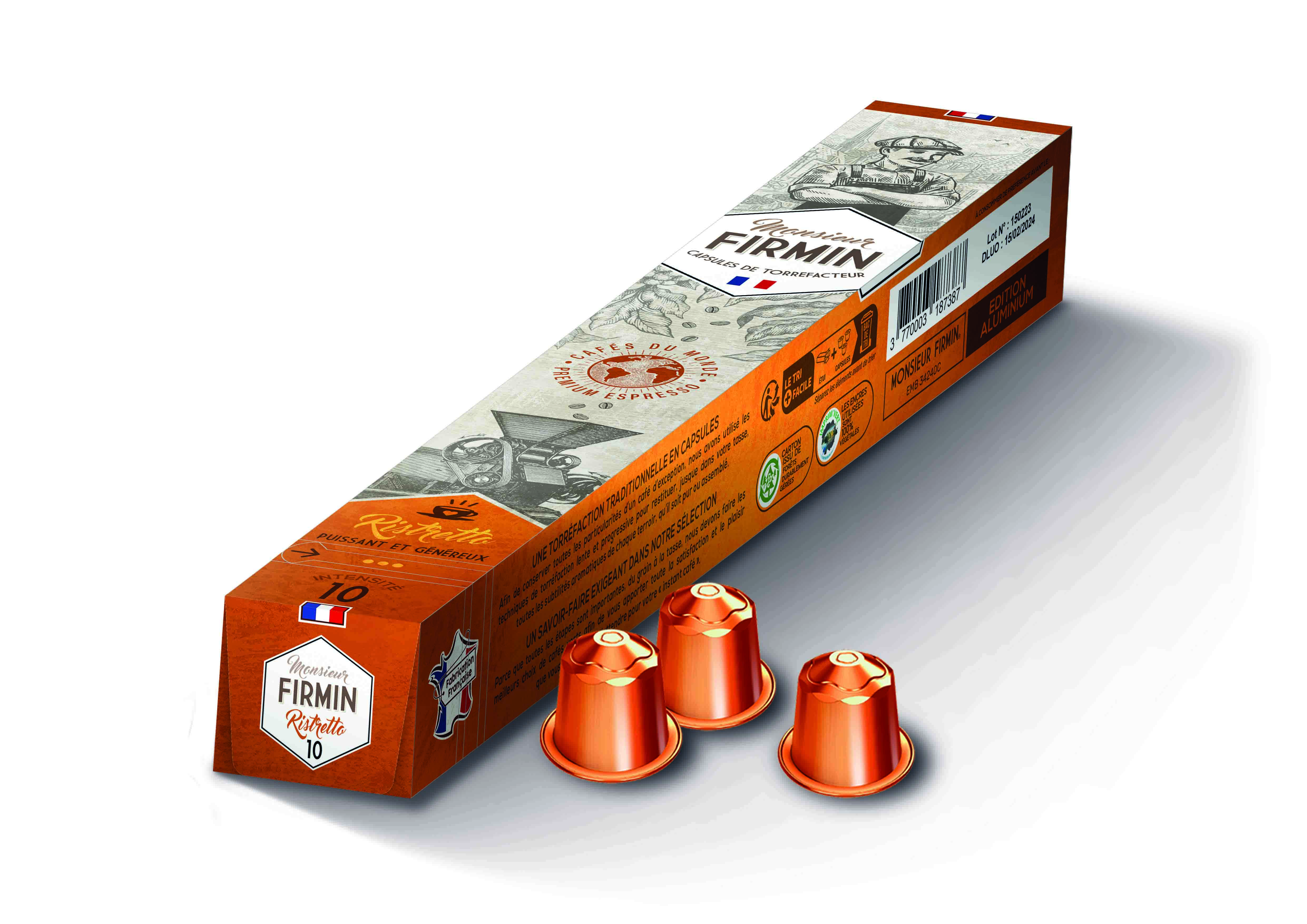 CAPSULES CAFE COMPATIBLE NESPRESSO RISTRETTO