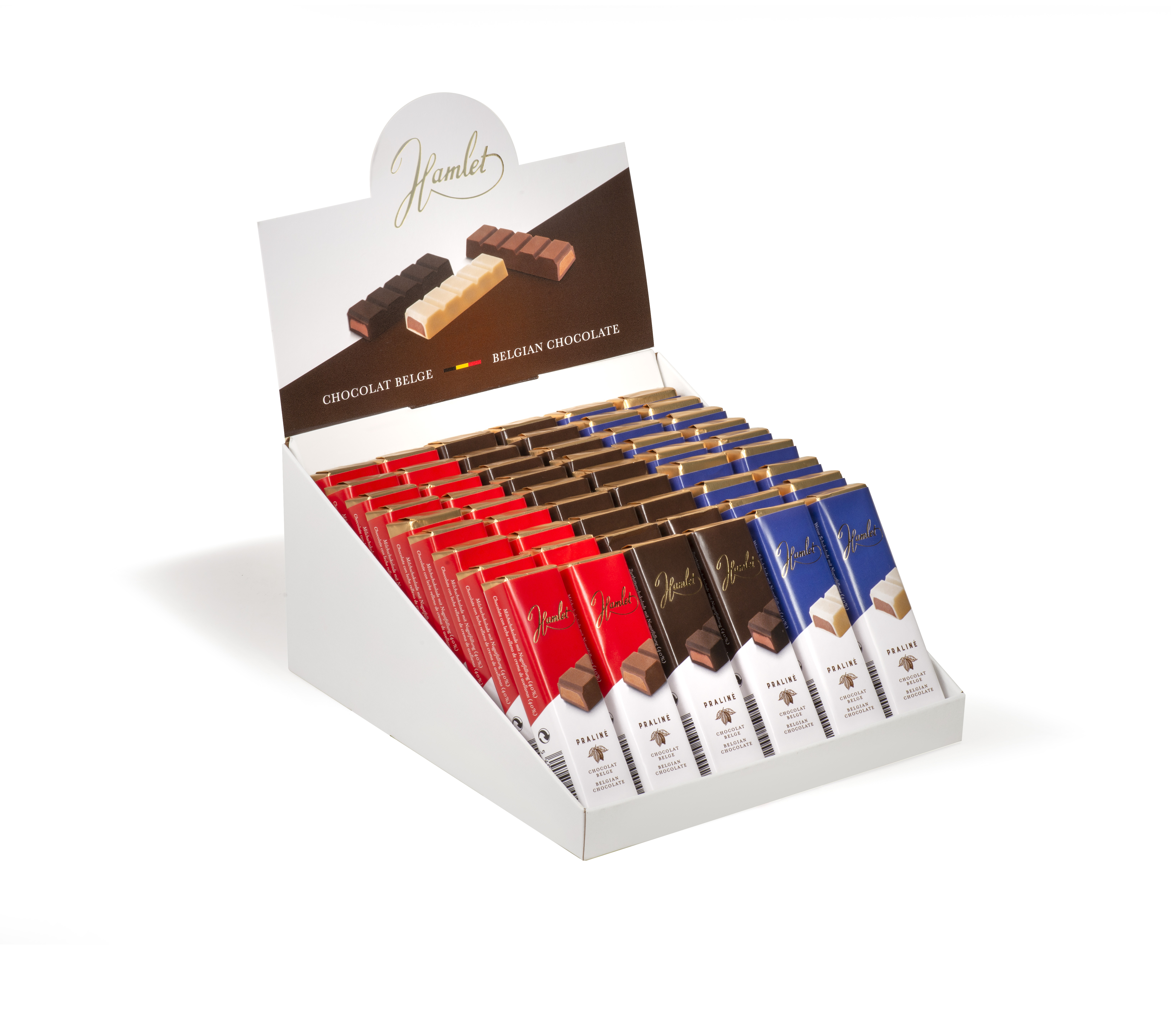 PRESENTOIR 54 BARRES CHOCOLAT PRALINE