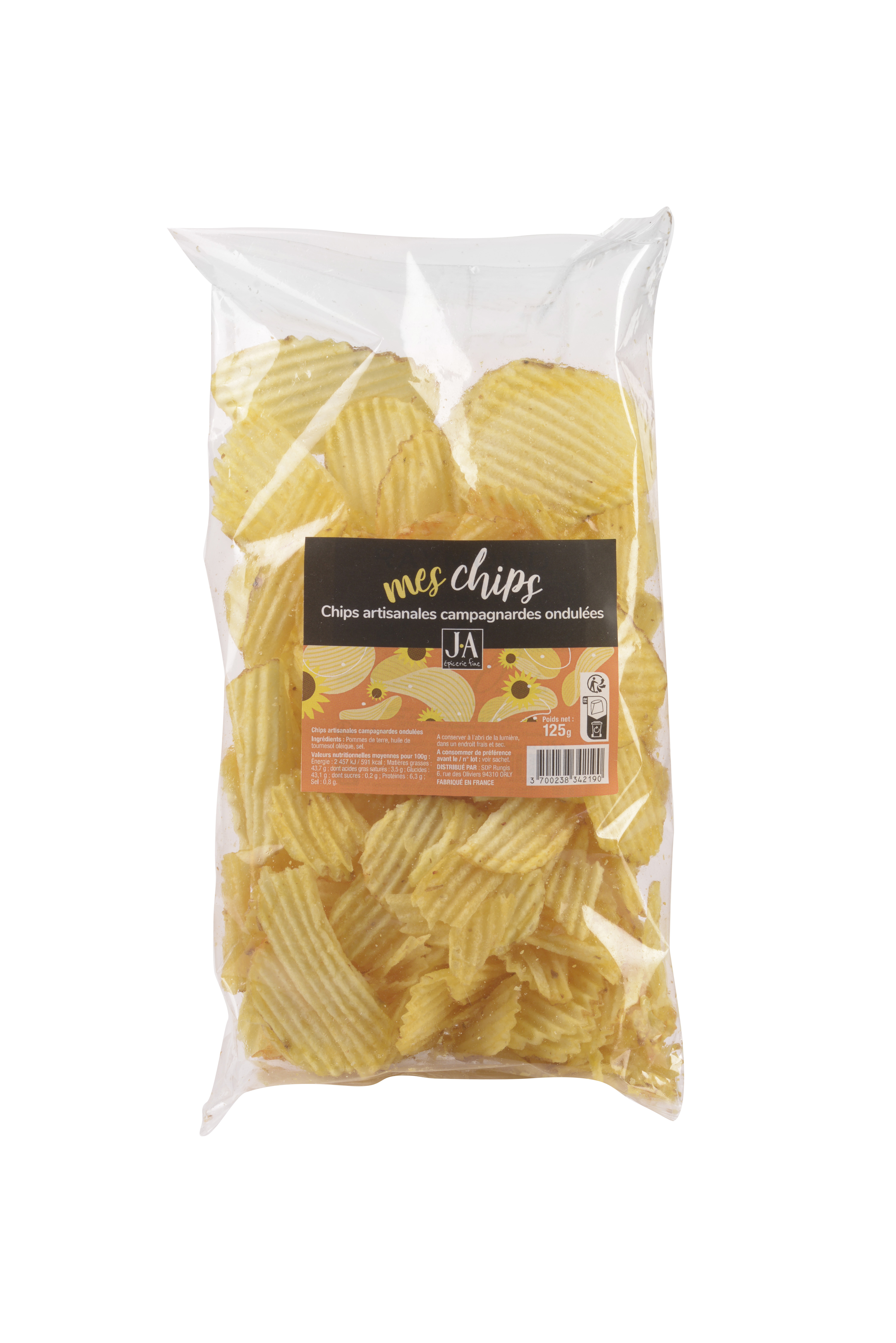 CHIPS ARTISANALES CAMPAGNARDES ONDULEES