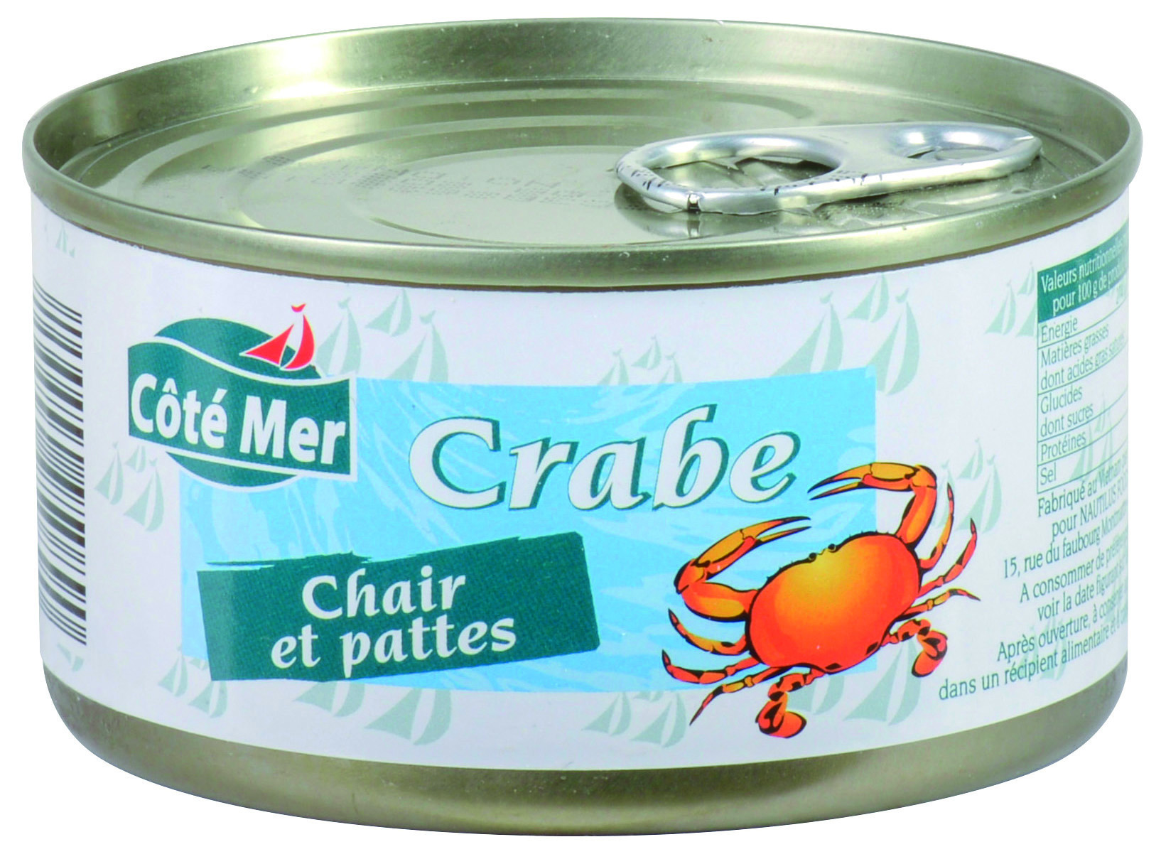 CRABE EXTRA FANCY 65 -70 % CHAIR 30 - 35 % PATTES