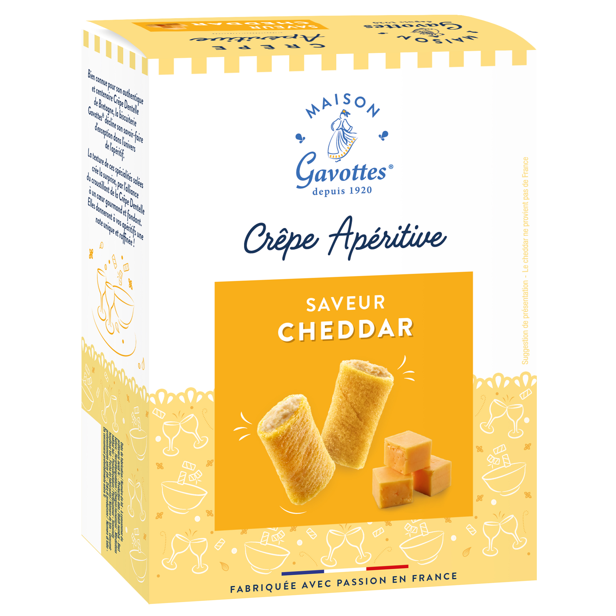 CREPE APERITIVE SAVEUR CHEDDAR