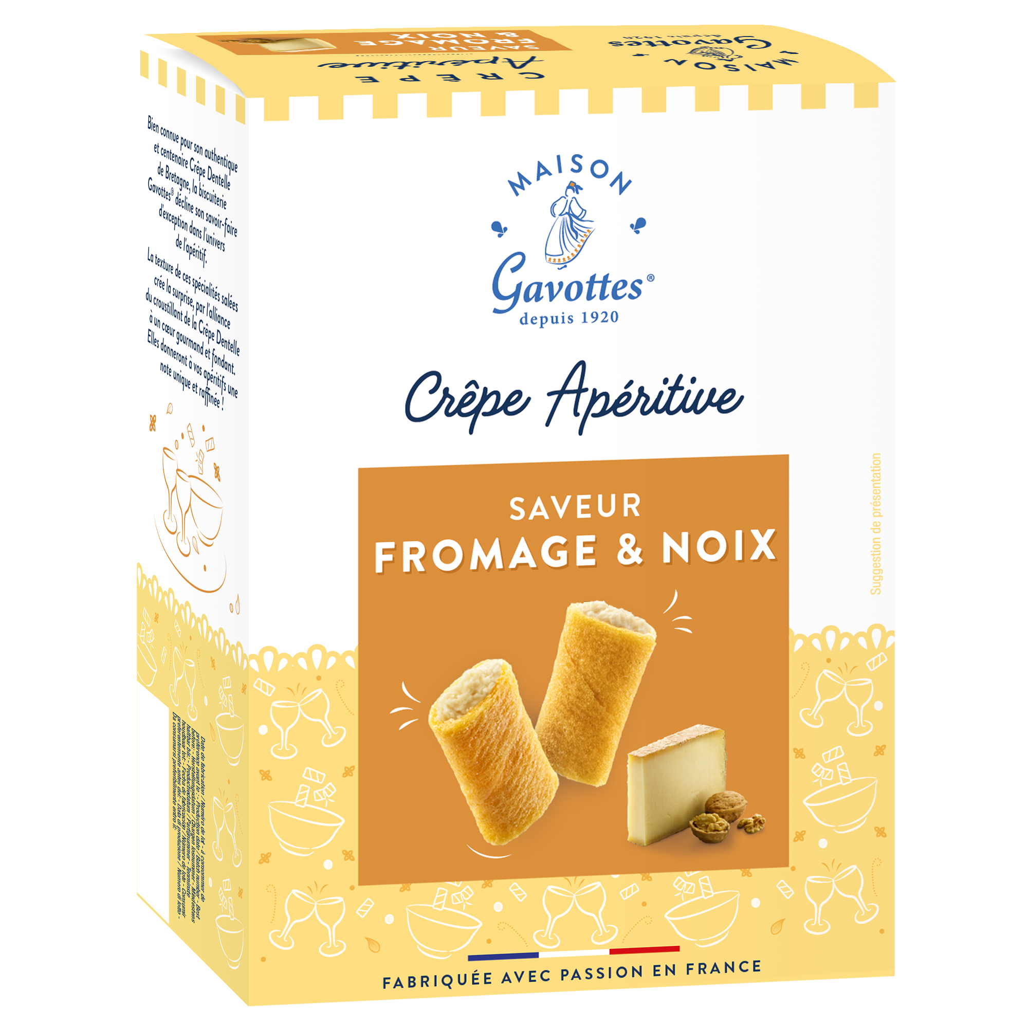 CREPE APERITIVE SAVEUR FROMAGE & NOIX