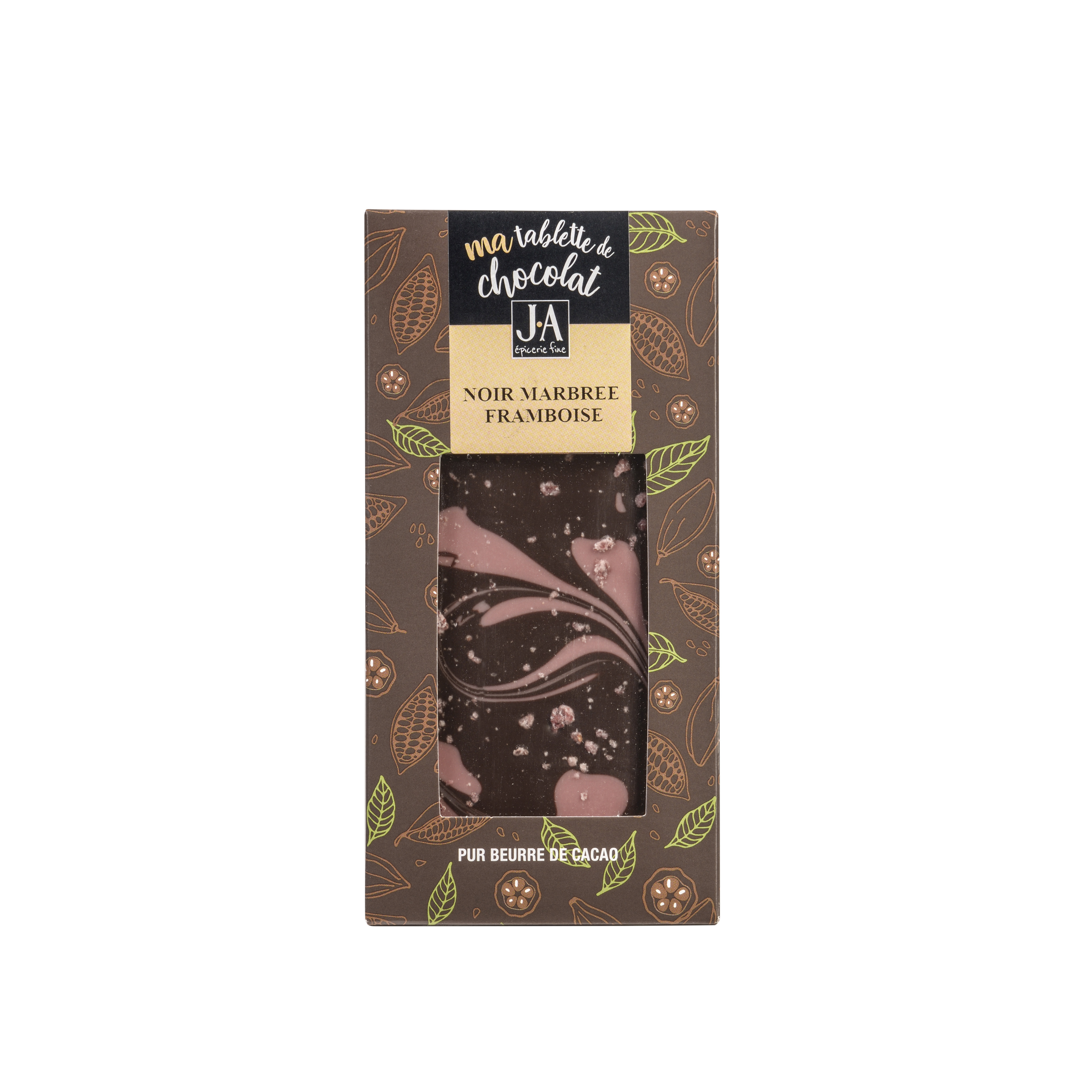 TABLETTE CHOCOLAT NOIR MARBREE FRAMBOISE