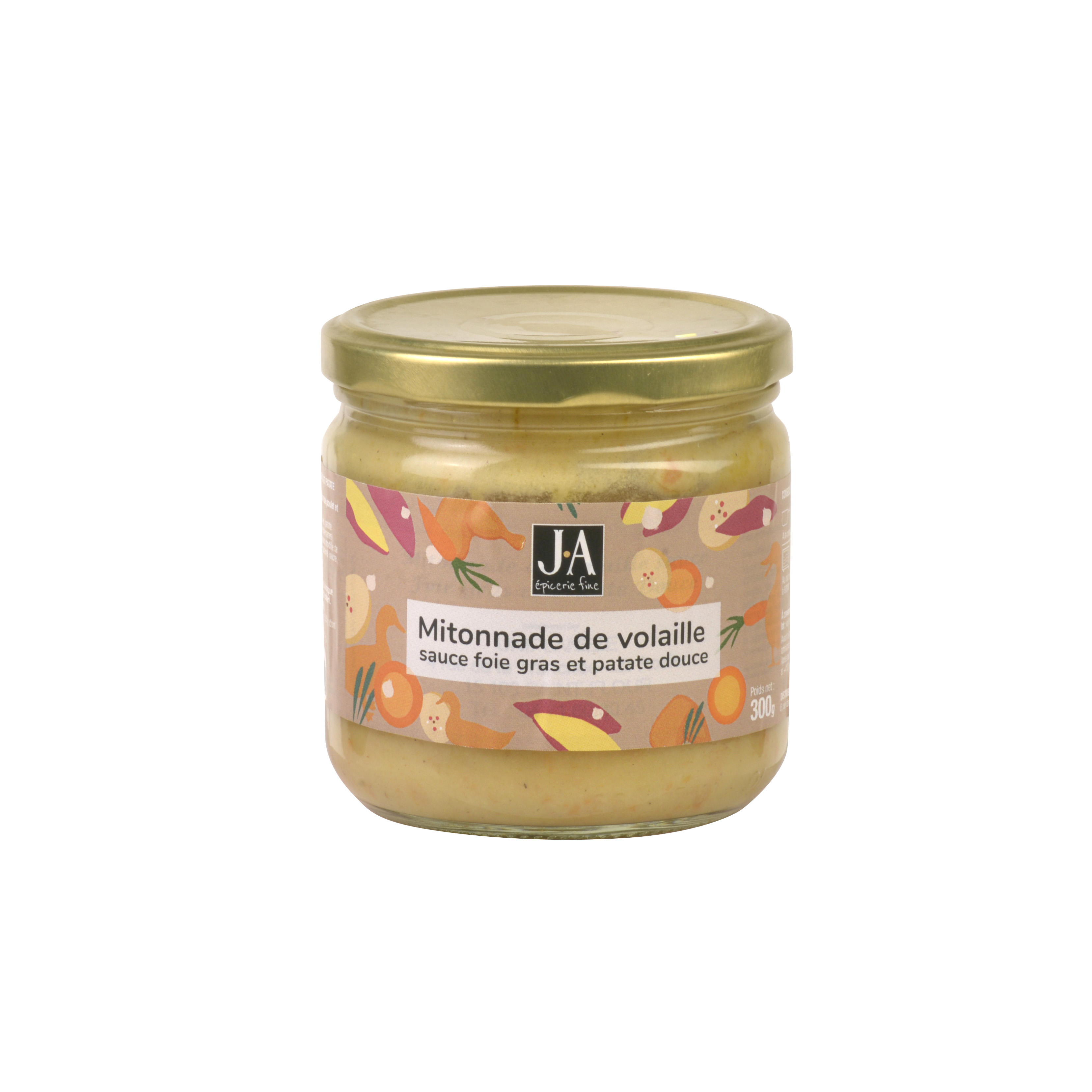 MITONNADE VOLAILLE SAUCE FOIE GRAS PATATE DOUCE