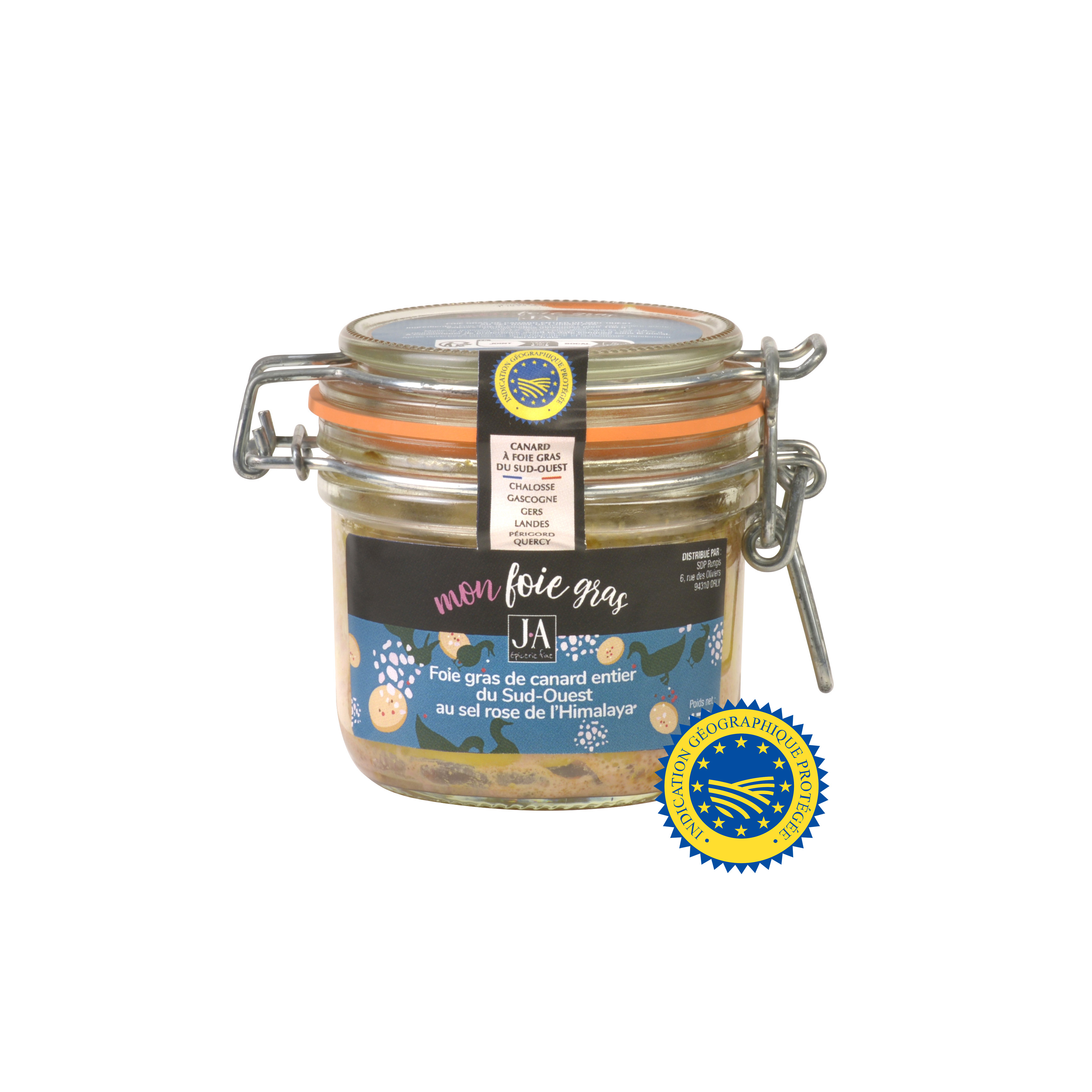 FOIE GRAS DE CANARD ENTIER AU SEL ROSE DE L'HIMALAYA