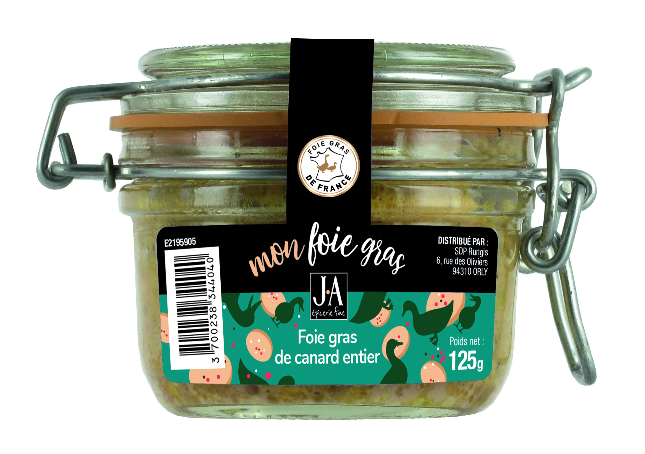 FOIE GRAS DE CANARD ENTIER ORIGINE France