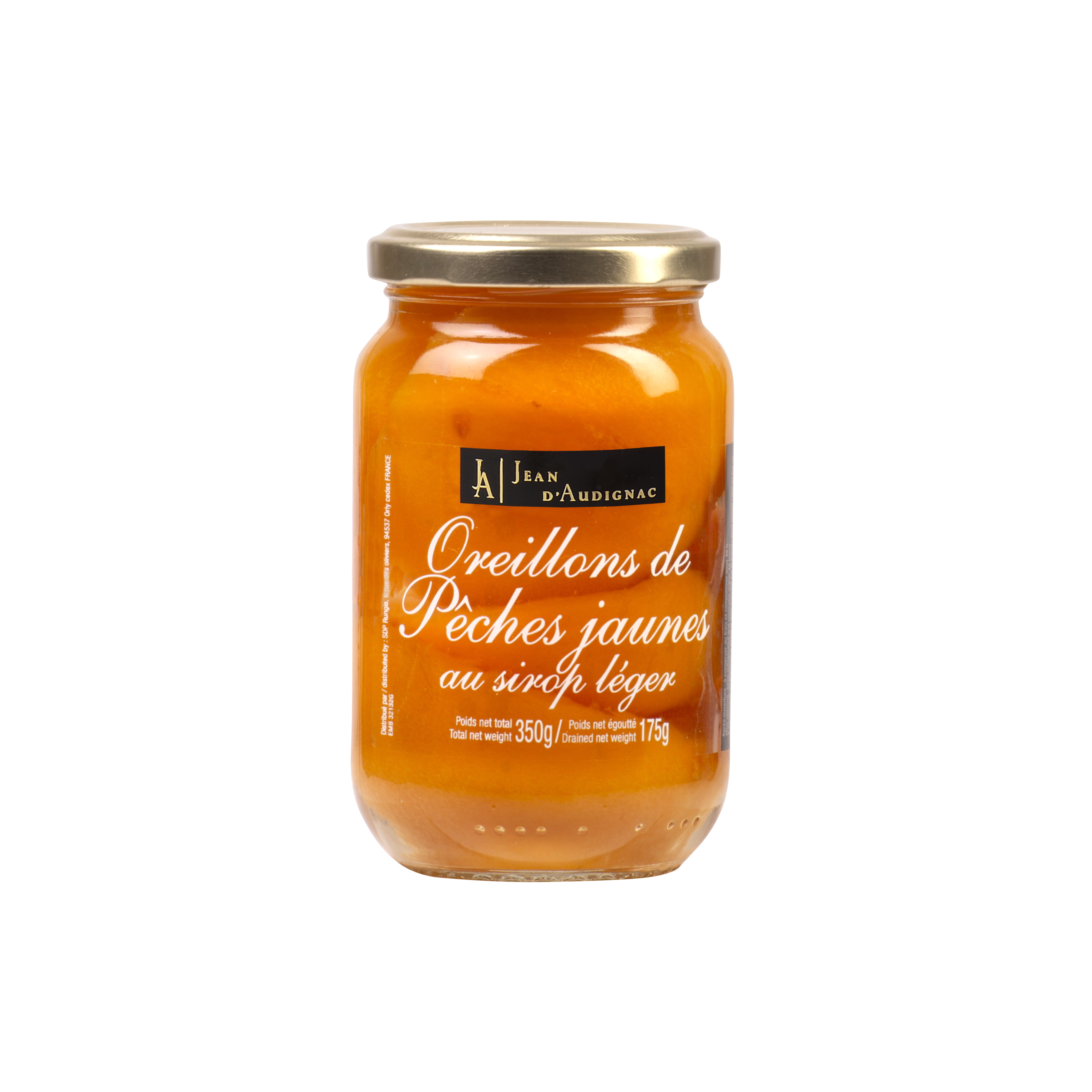 OREILLONS DE PECHES JAUNES AU SIROP