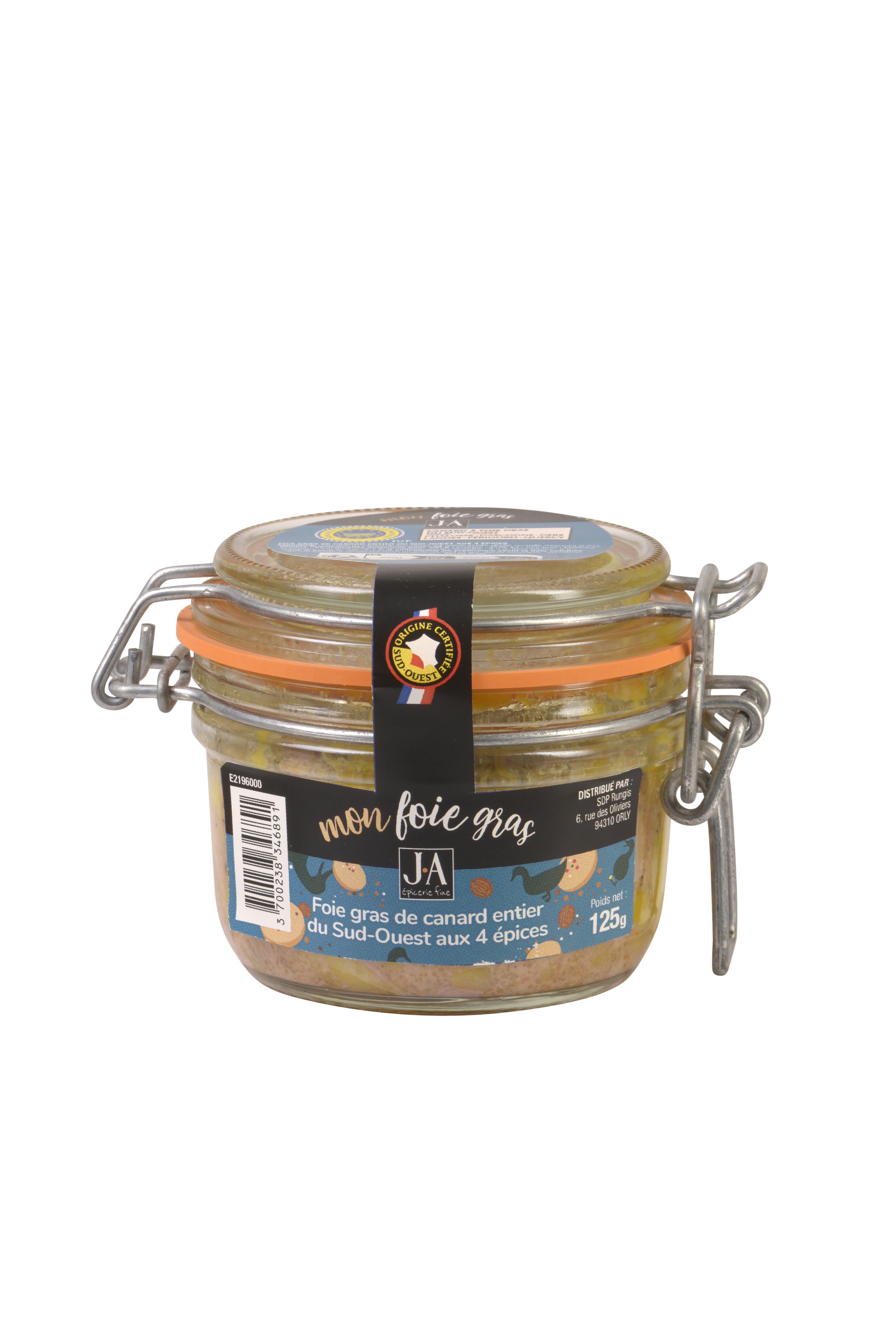 FOIE GRAS DE CANARD ENTIER IGP SO 4 EPICES