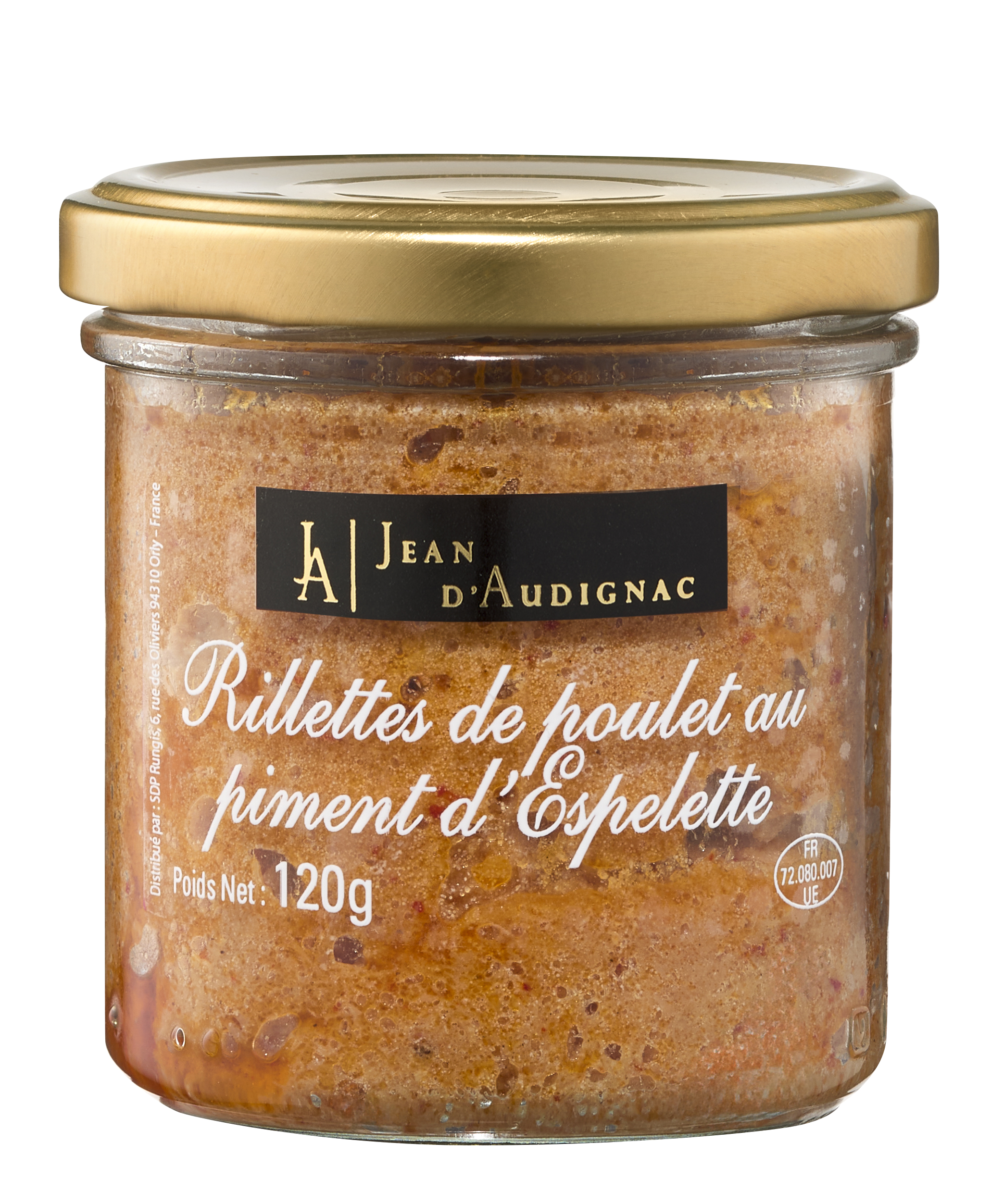 RILLETTES DE POULET AU PIMENT D'ESPELETTE