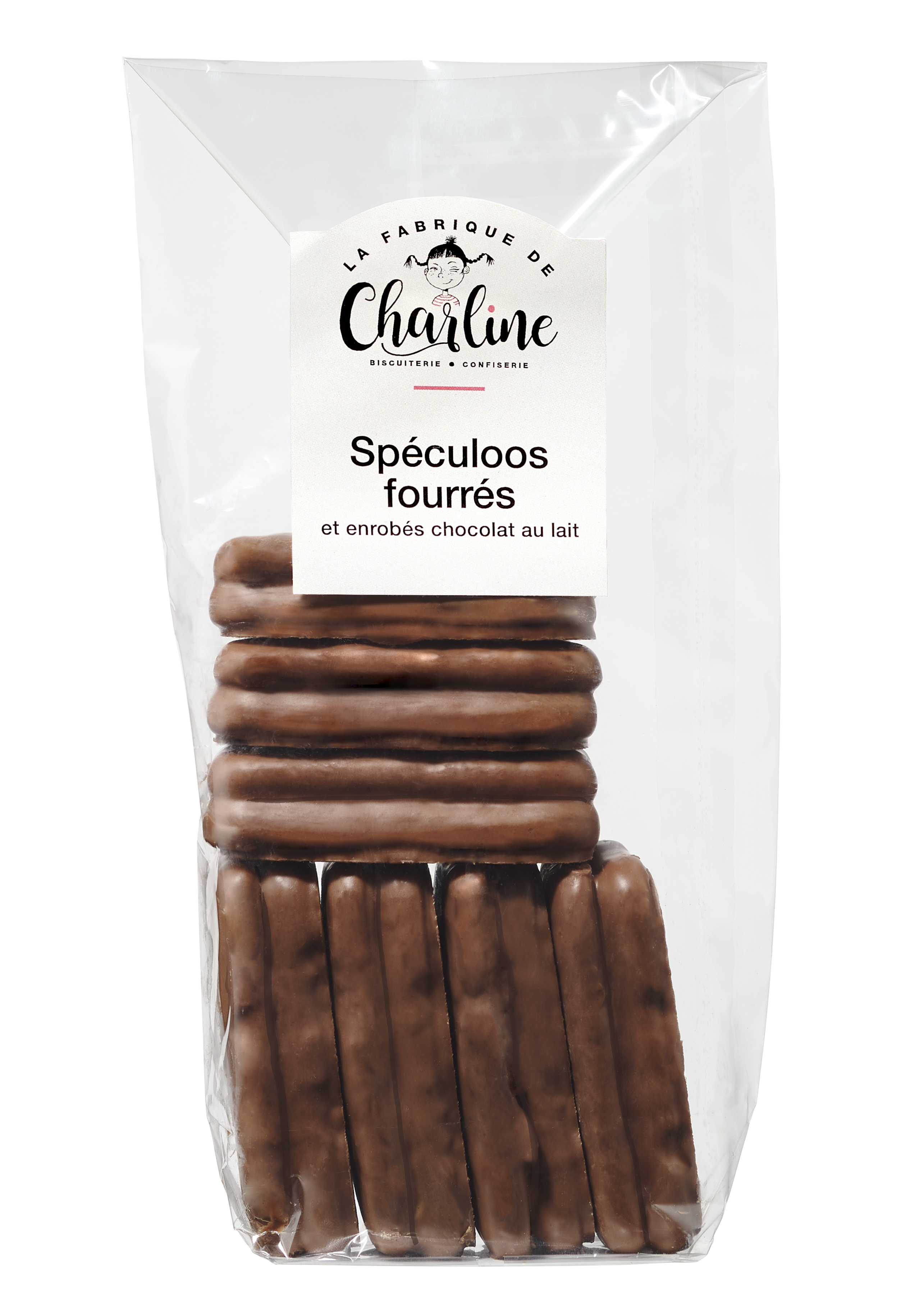 SPECULOOS FOURRES ENROBES CHOCOLAT AU LAIT