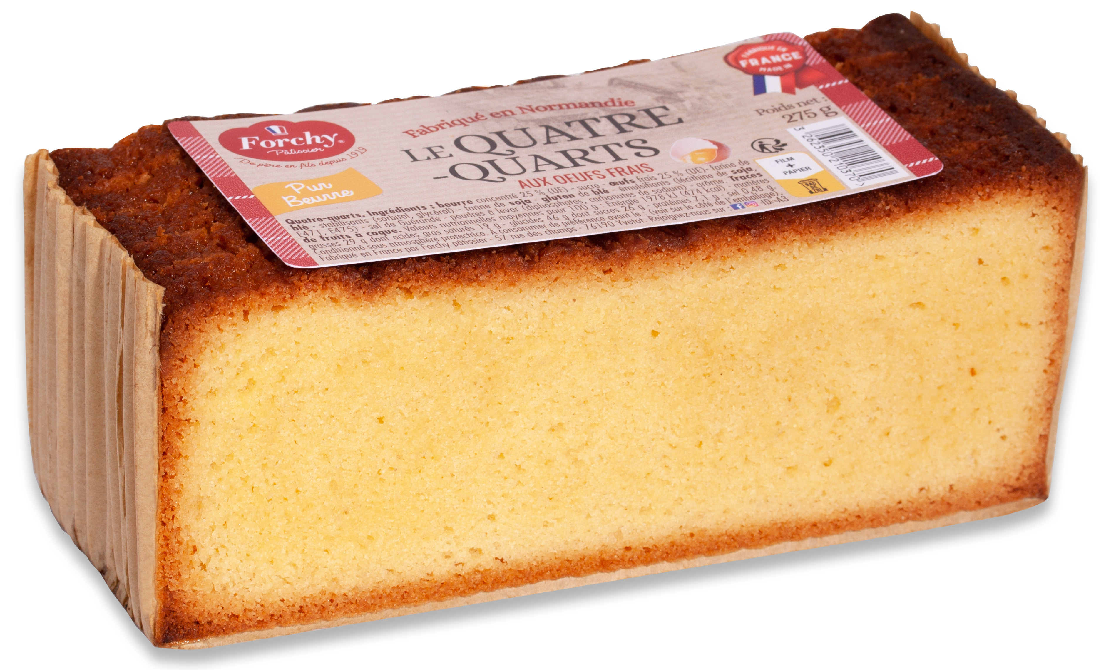 QUATRE-QUARTS NATURE -PUR BEURRE