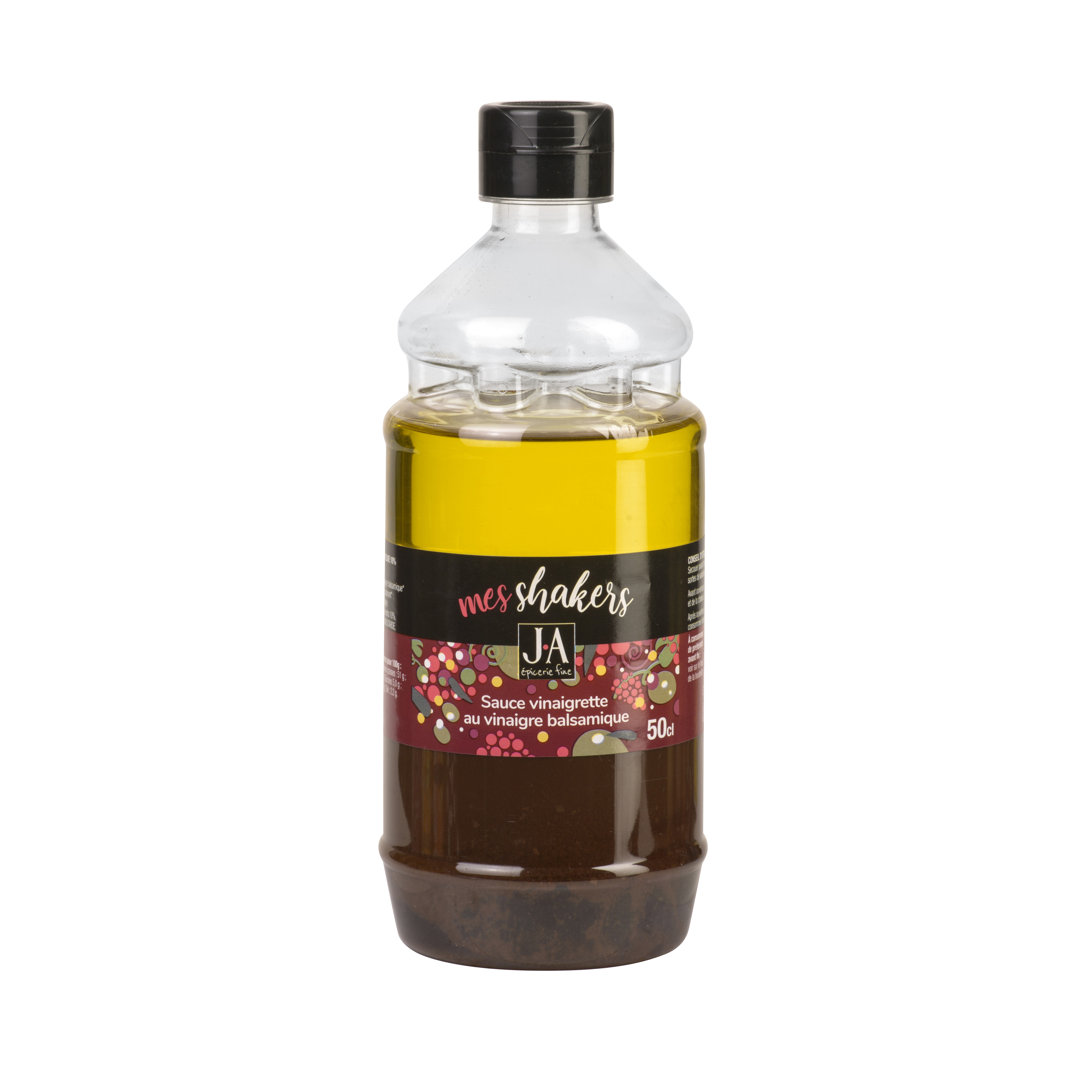 SHAKER VINAIGRETTE HUILES OLIVE ET TOURNESOL, VINAIGRE BALSAMIQUE