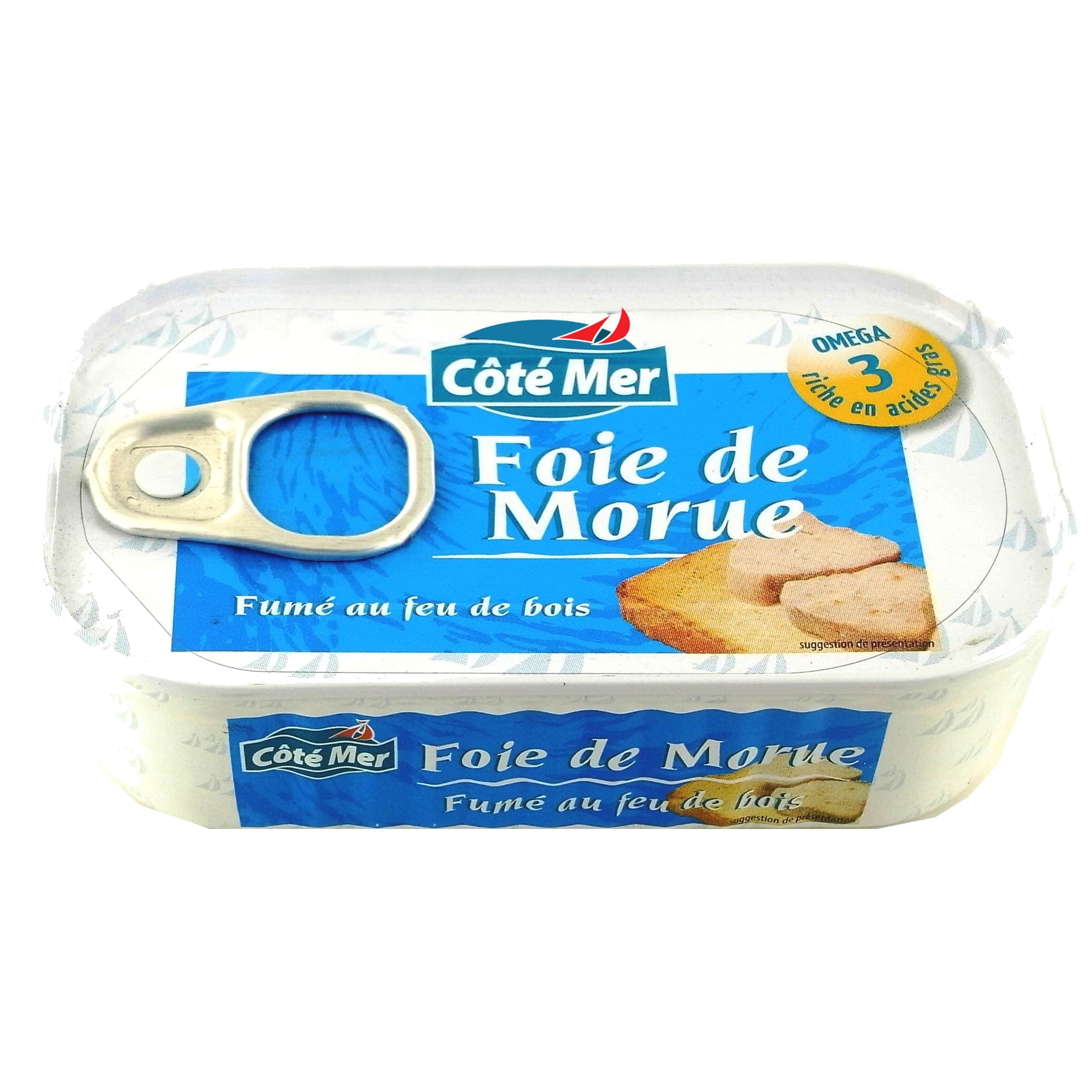 FOIE DE MORUE FUME AU FEU DE BOIS