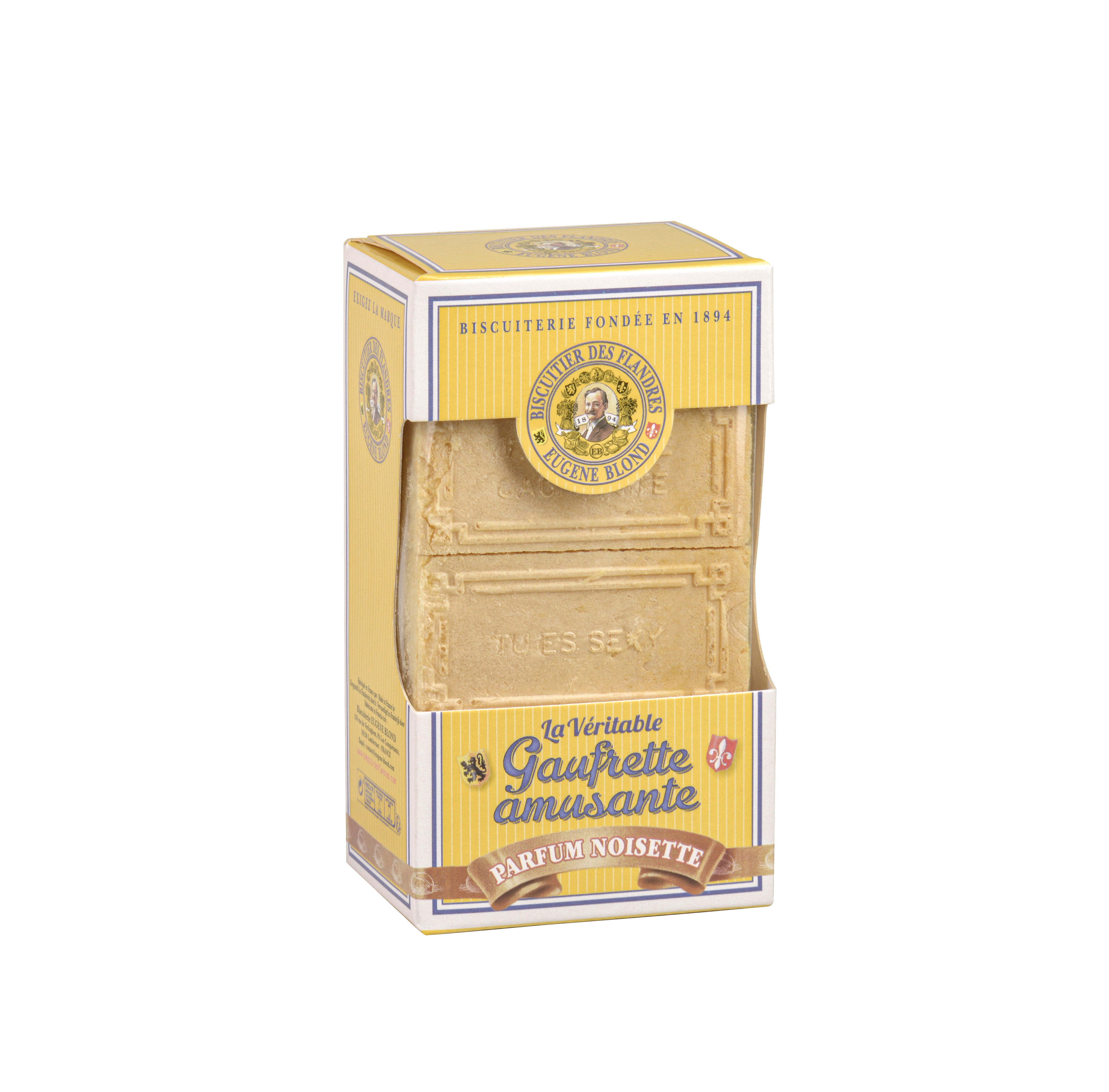 GAUFRETTES AMUSANTES PRALINE NOISETTE