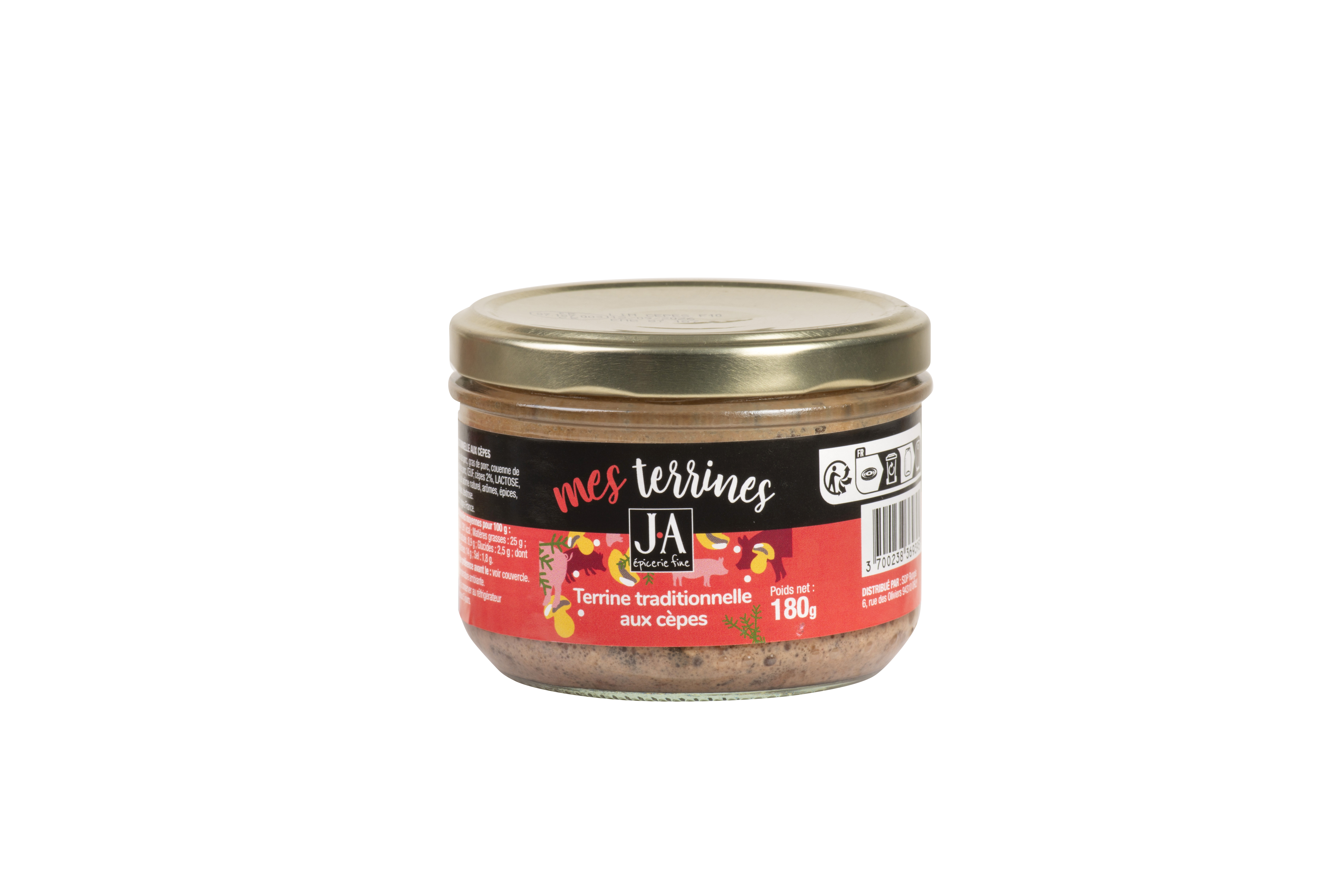 TERRINE TRADITIONNELLE AUX CEPES