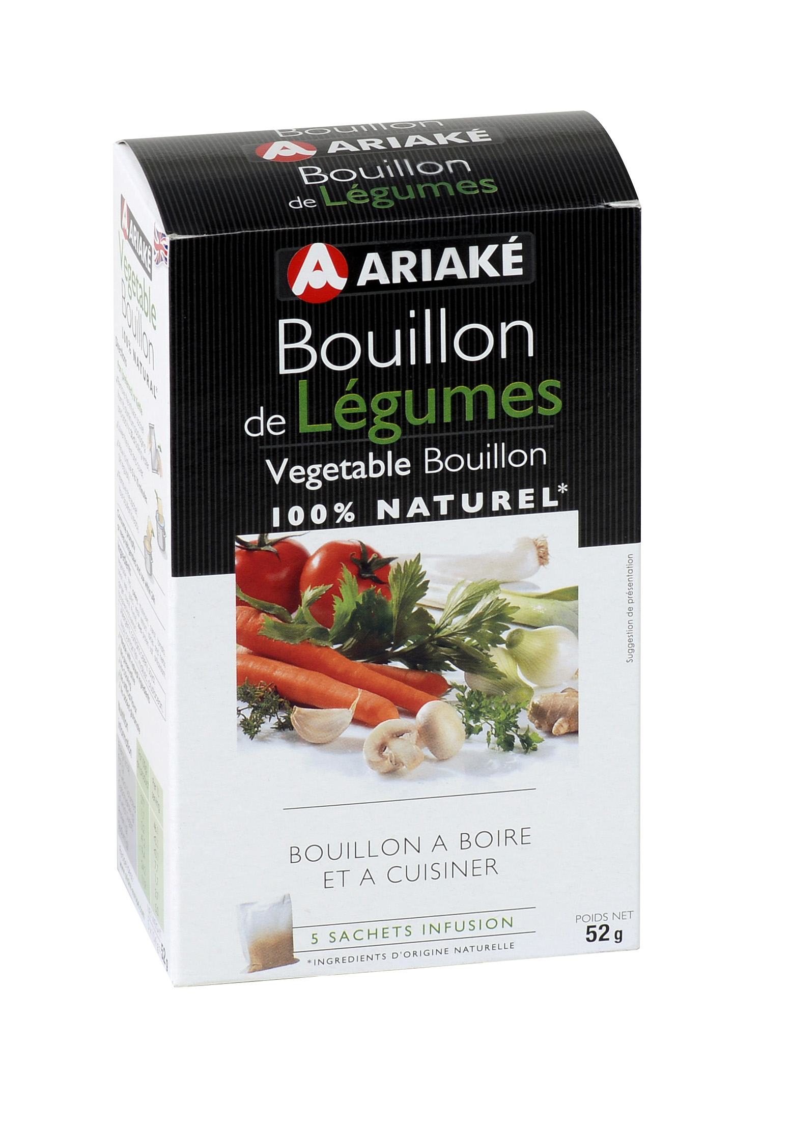 BOUILLON DE LEGUMES 100% NATUREL