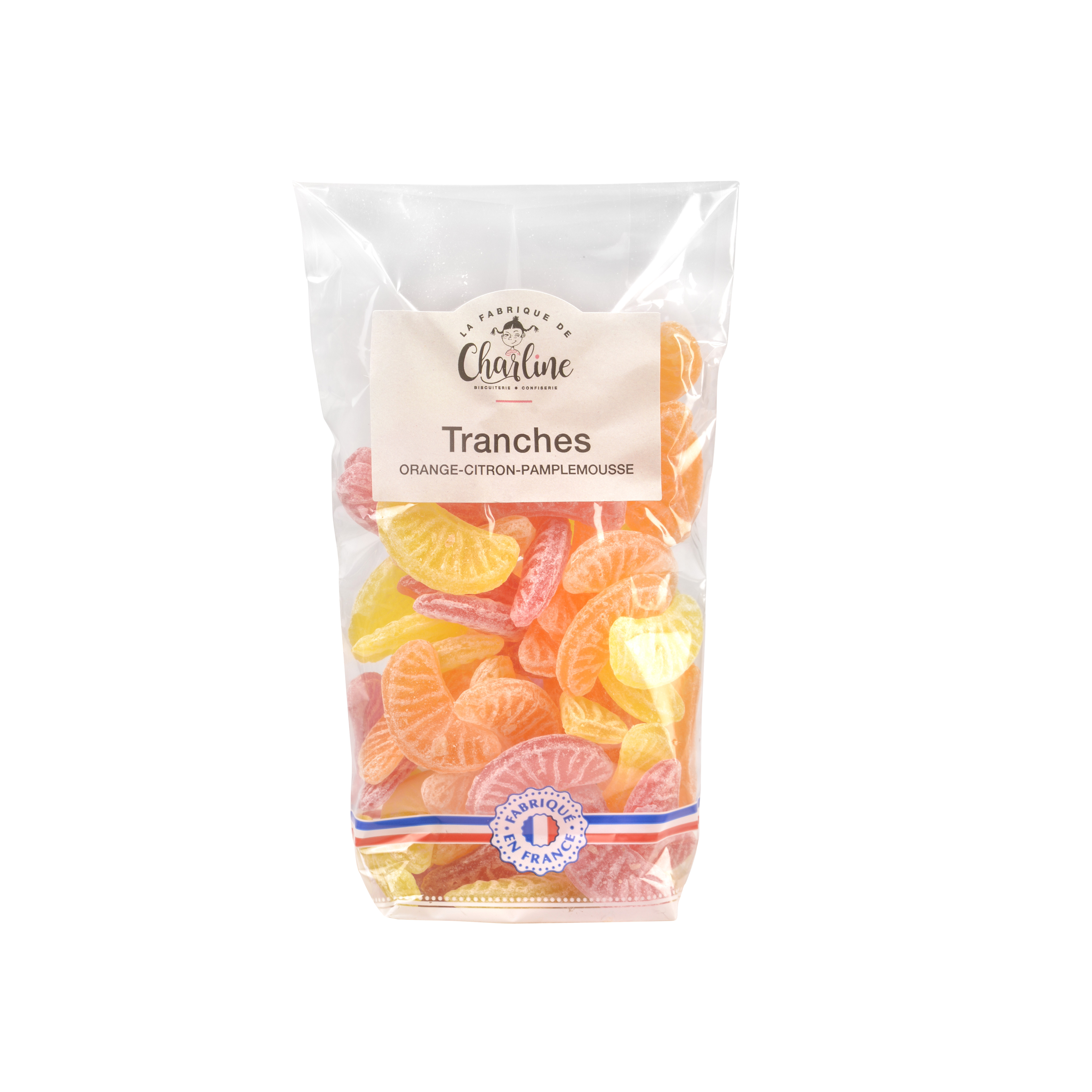 BONBONS TRANCHES ORANGE/CITRON